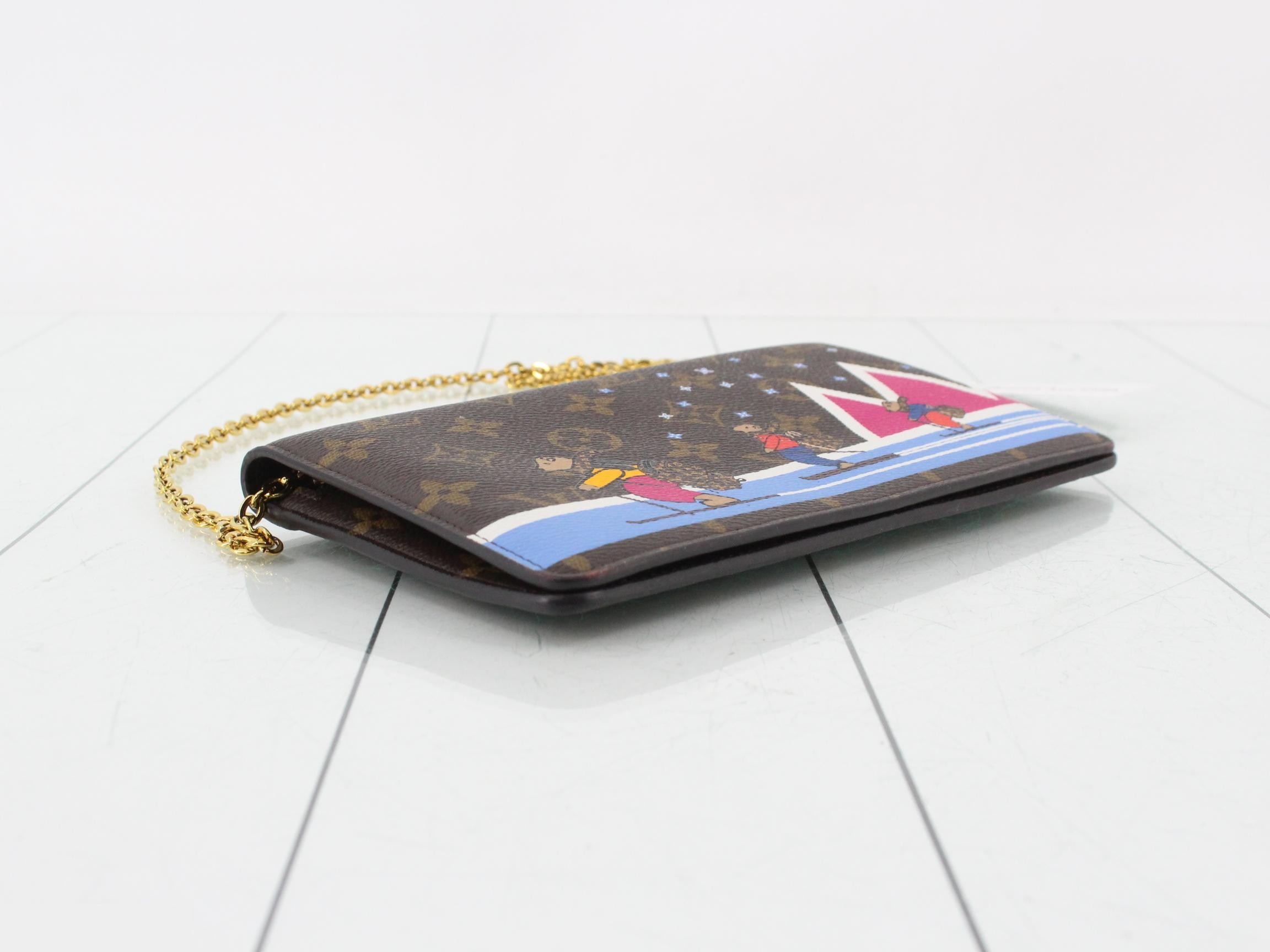 Monogram Pochette Weekend Chain Wallet — view 5