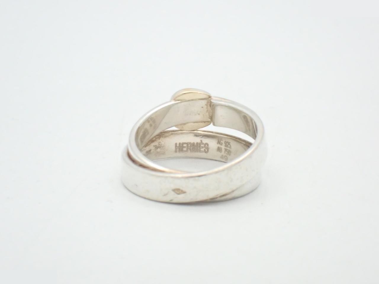 Double True Ring, 925/750/5.6g, Stamped 49 — view 2