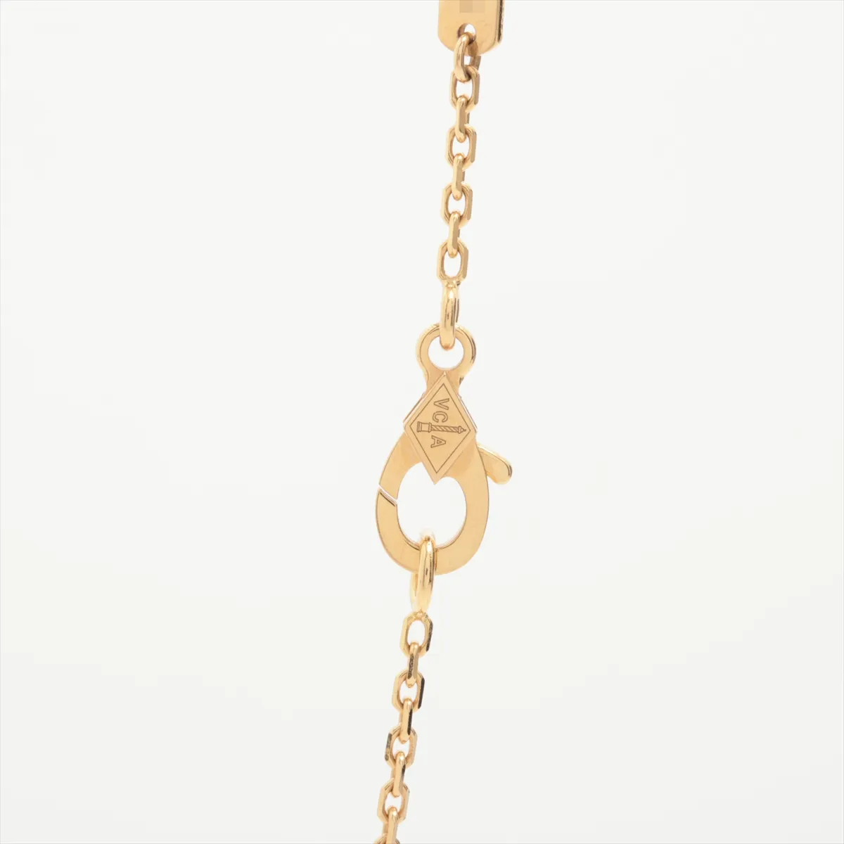 Vintage Alhambra Onyx Necklace 750 (Yellow Gold) 5.1g JF360421 — view 3