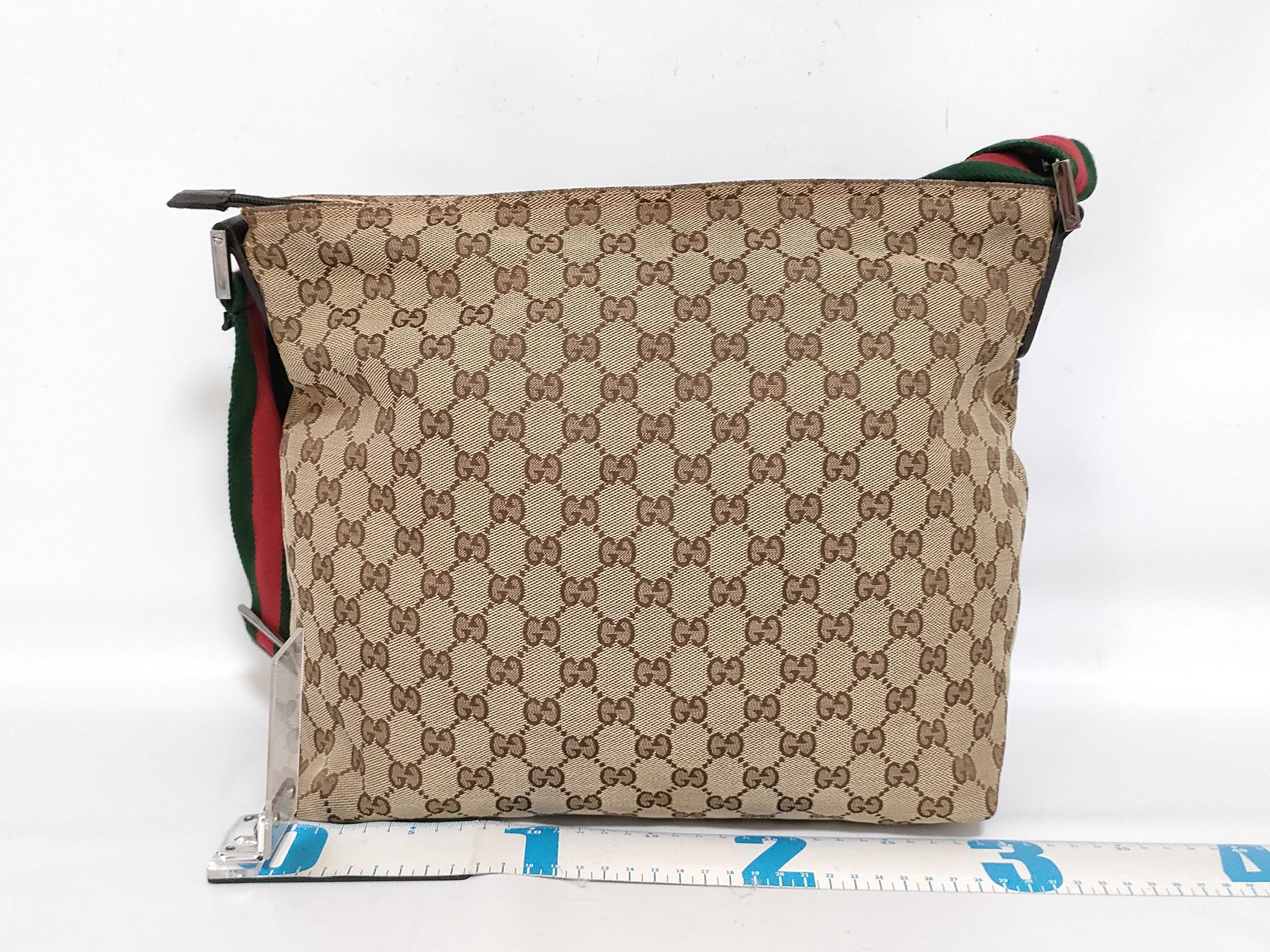 GG Canvas Shoulder Bag, Canvas Sherry Line Shoulder Bag — view 2