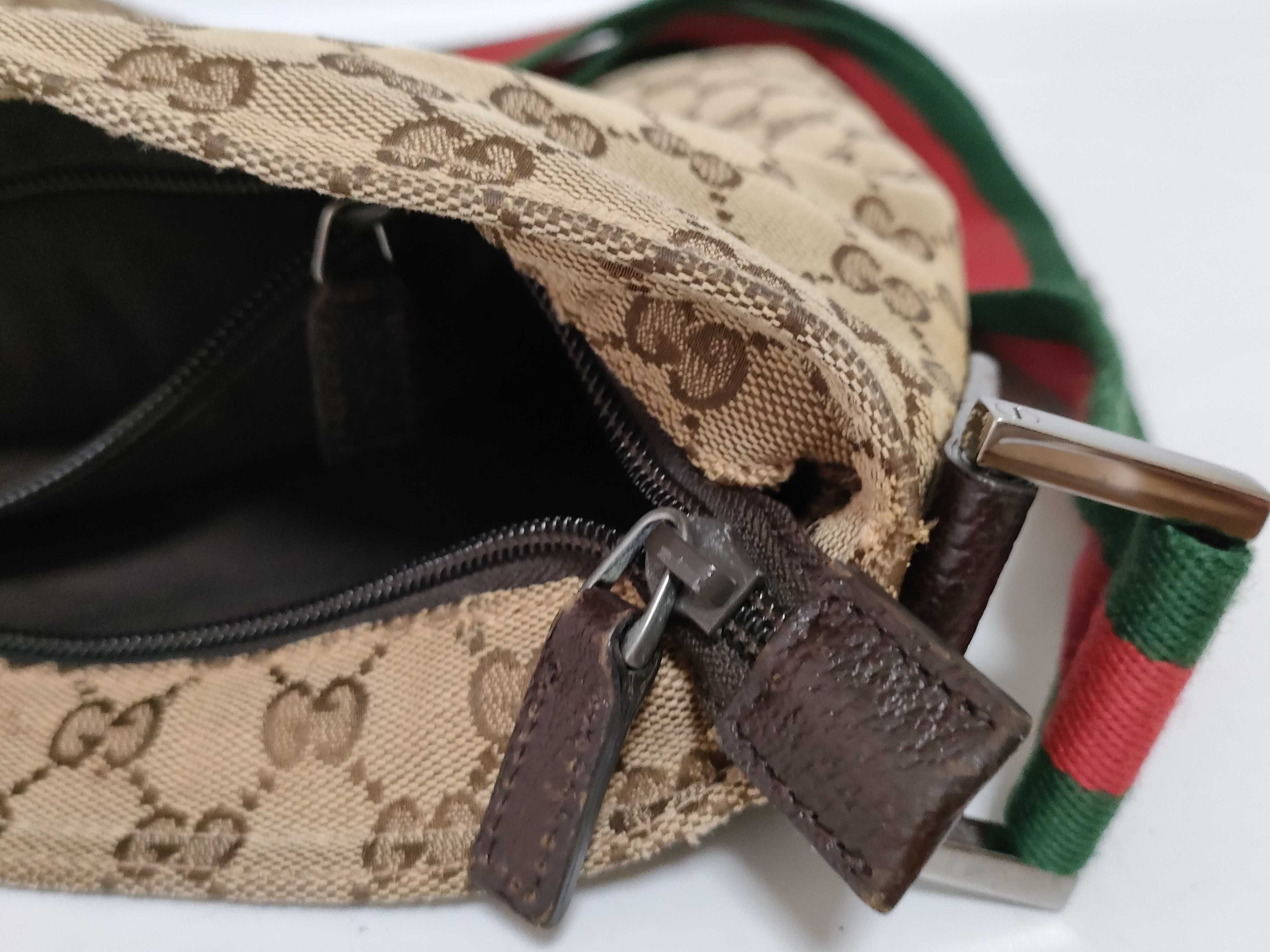 GG Canvas Shoulder Bag, Canvas Sherry Line Shoulder Bag — view 13