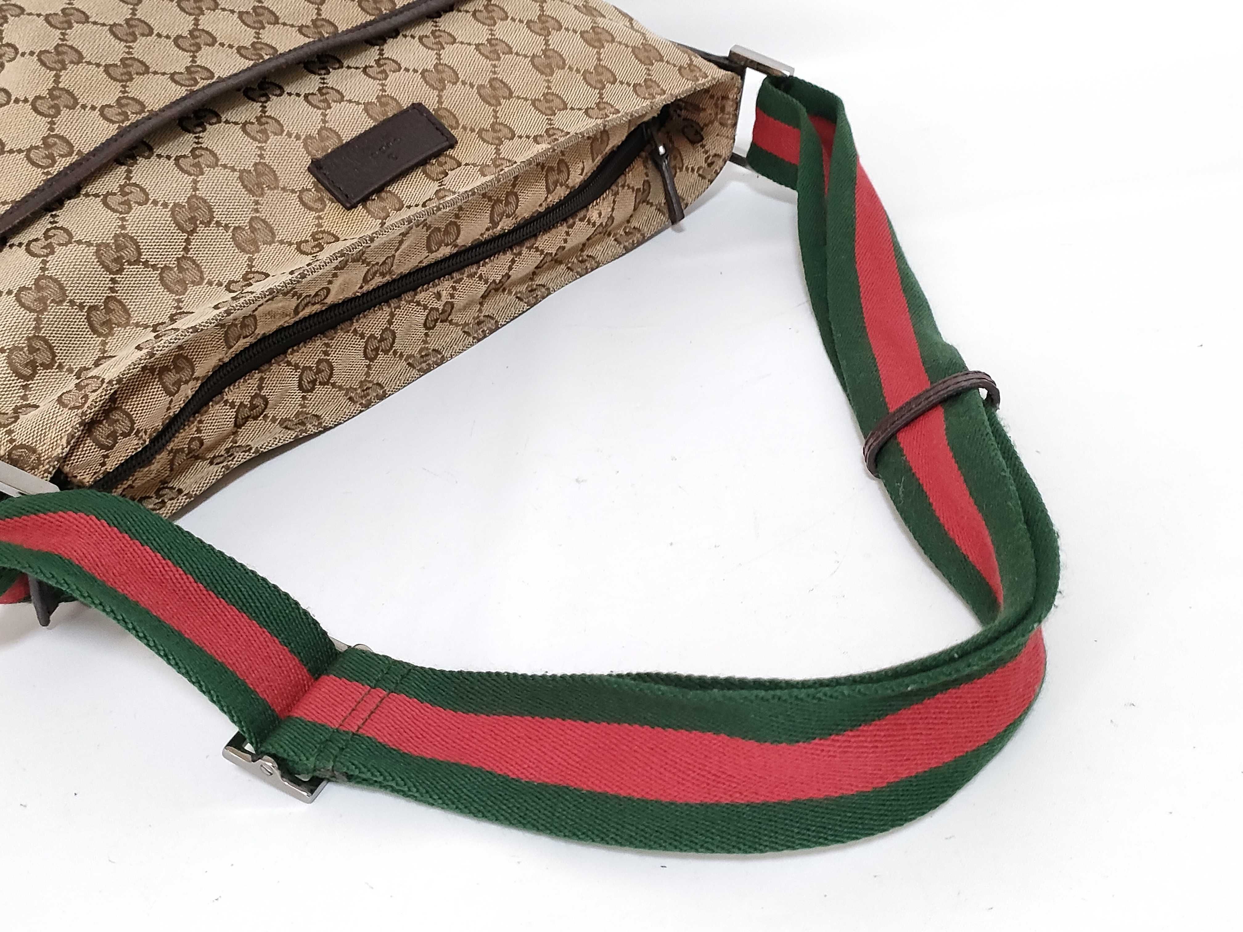 GG Canvas Shoulder Bag, Canvas Sherry Line Shoulder Bag — view 3