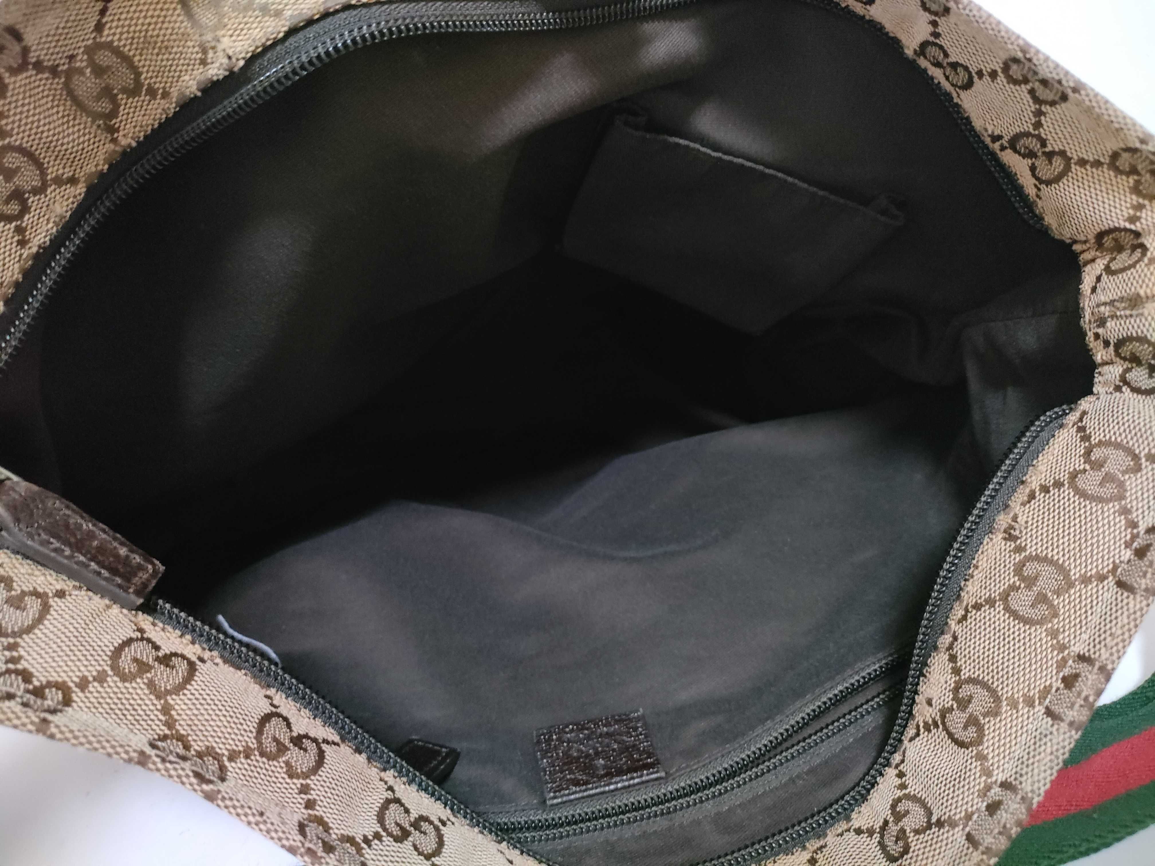 GG Canvas Shoulder Bag, Canvas Sherry Line Shoulder Bag — view 10