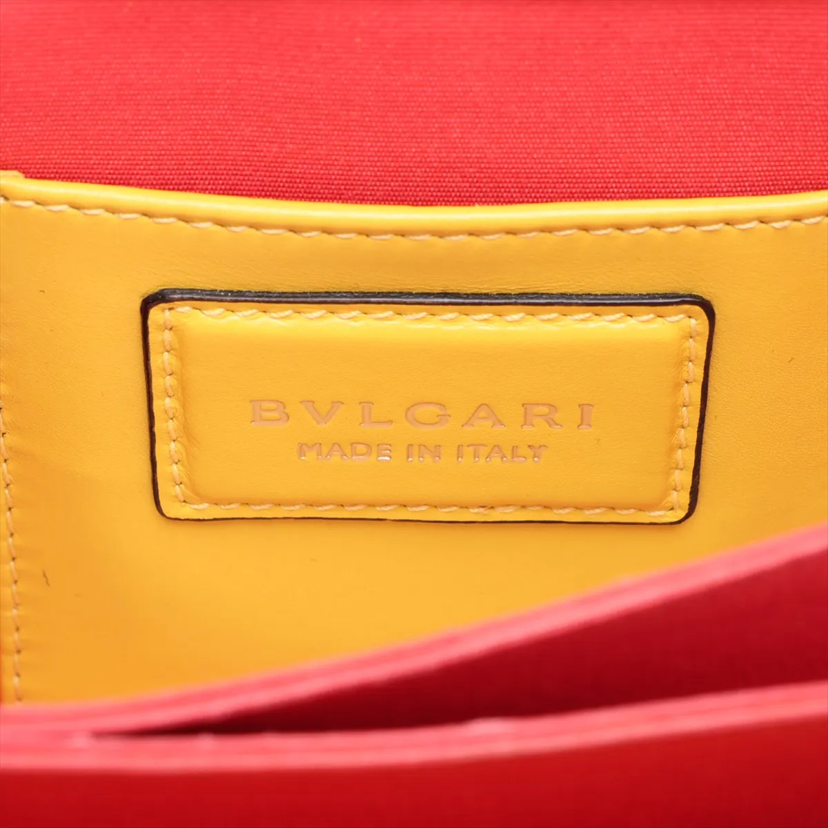 Serpenti Forever Leather 2-Way Handbag, Yellow — view 12