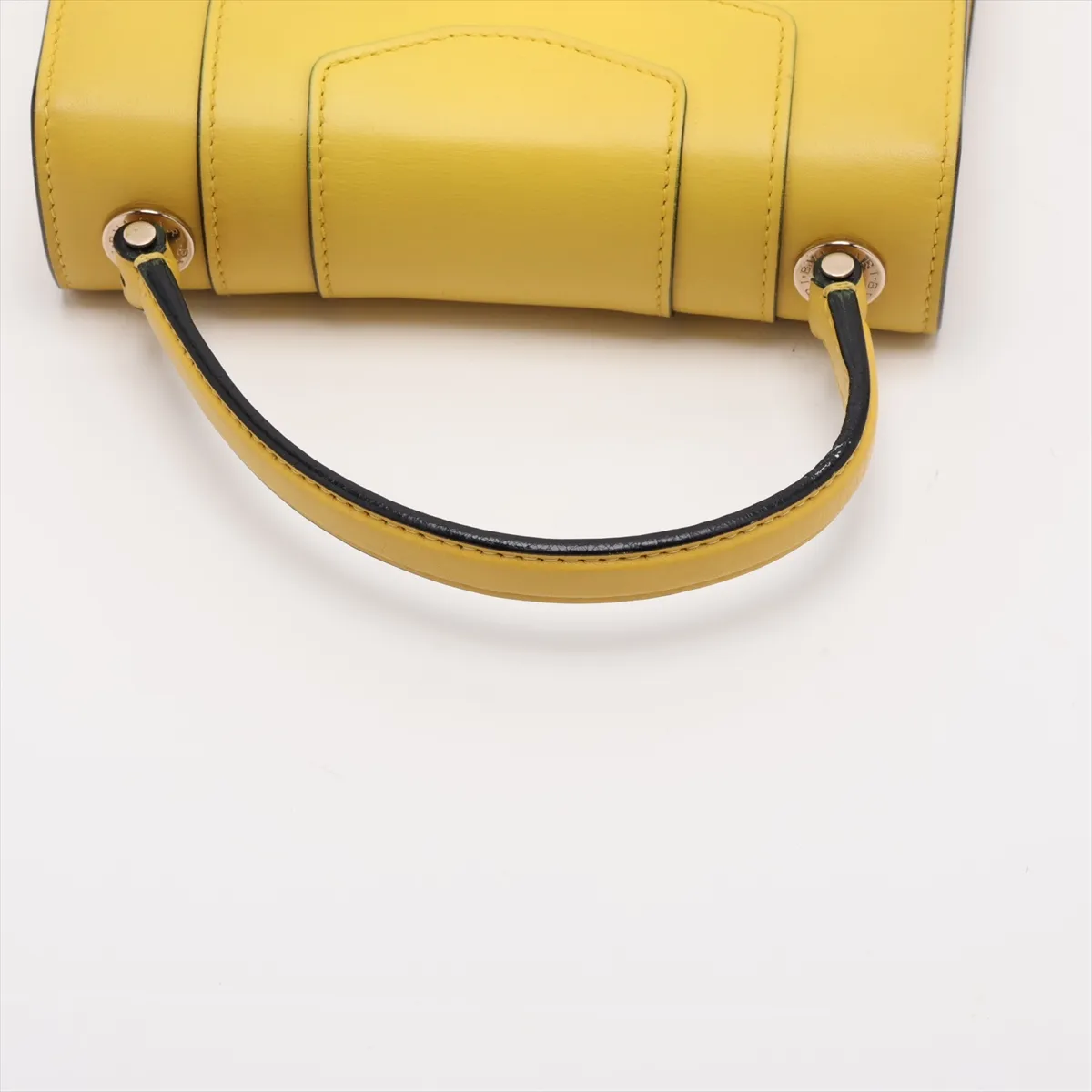 Serpenti Forever Leather 2-Way Handbag, Yellow — view 5