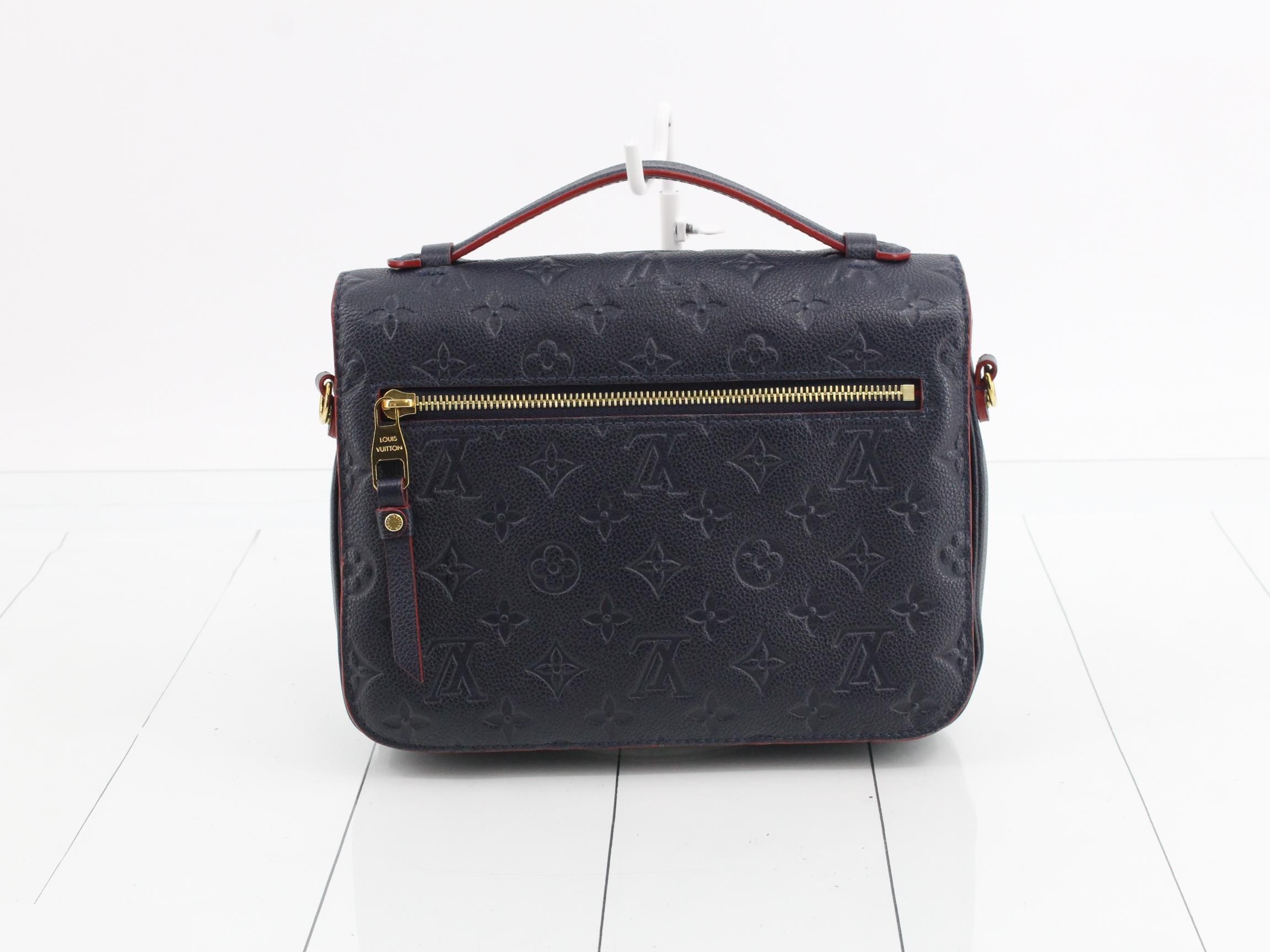 Pochette Métis MM Marine Rouge Strap — view 2
