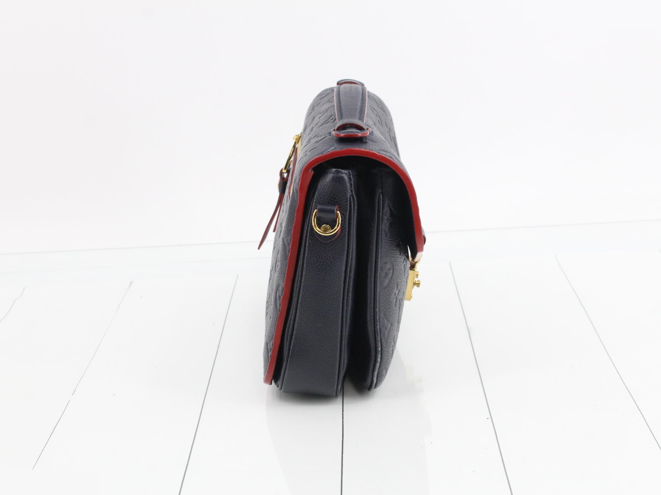 Pochette Métis MM Marine Rouge Strap — view 4