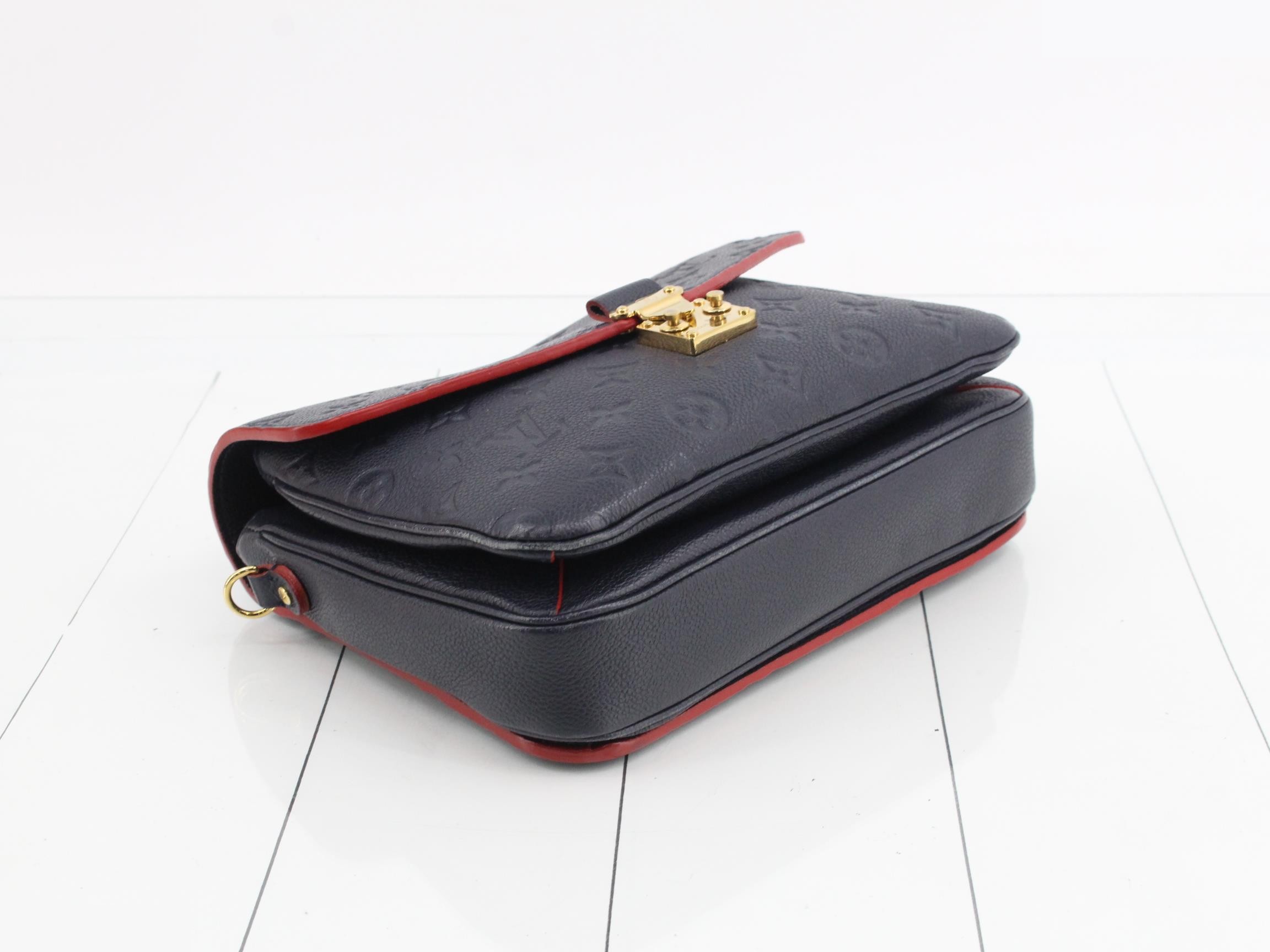Pochette Métis MM Marine Rouge Strap — view 5