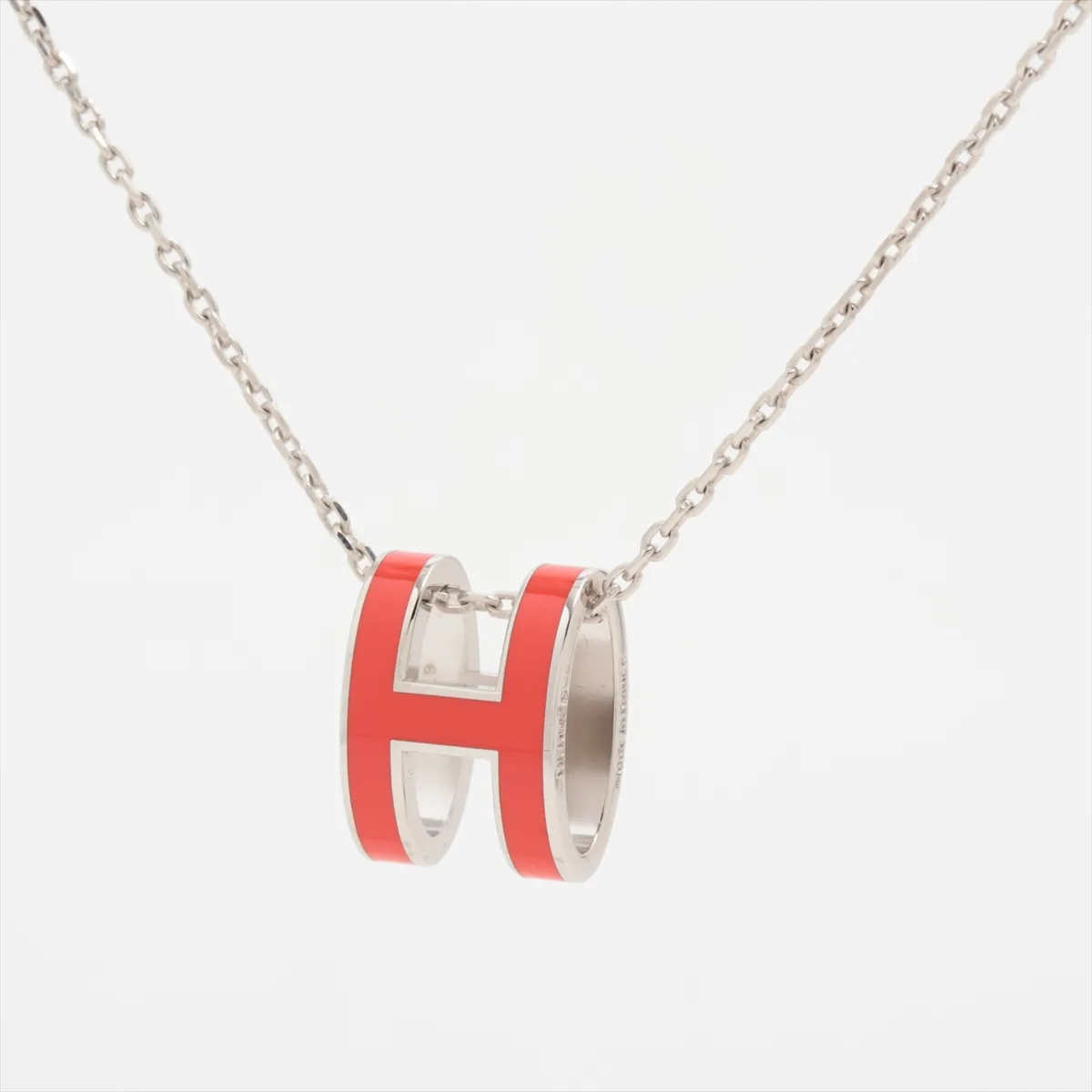 Pop H ST0149 Necklace GP Silver x Orange — view 2
