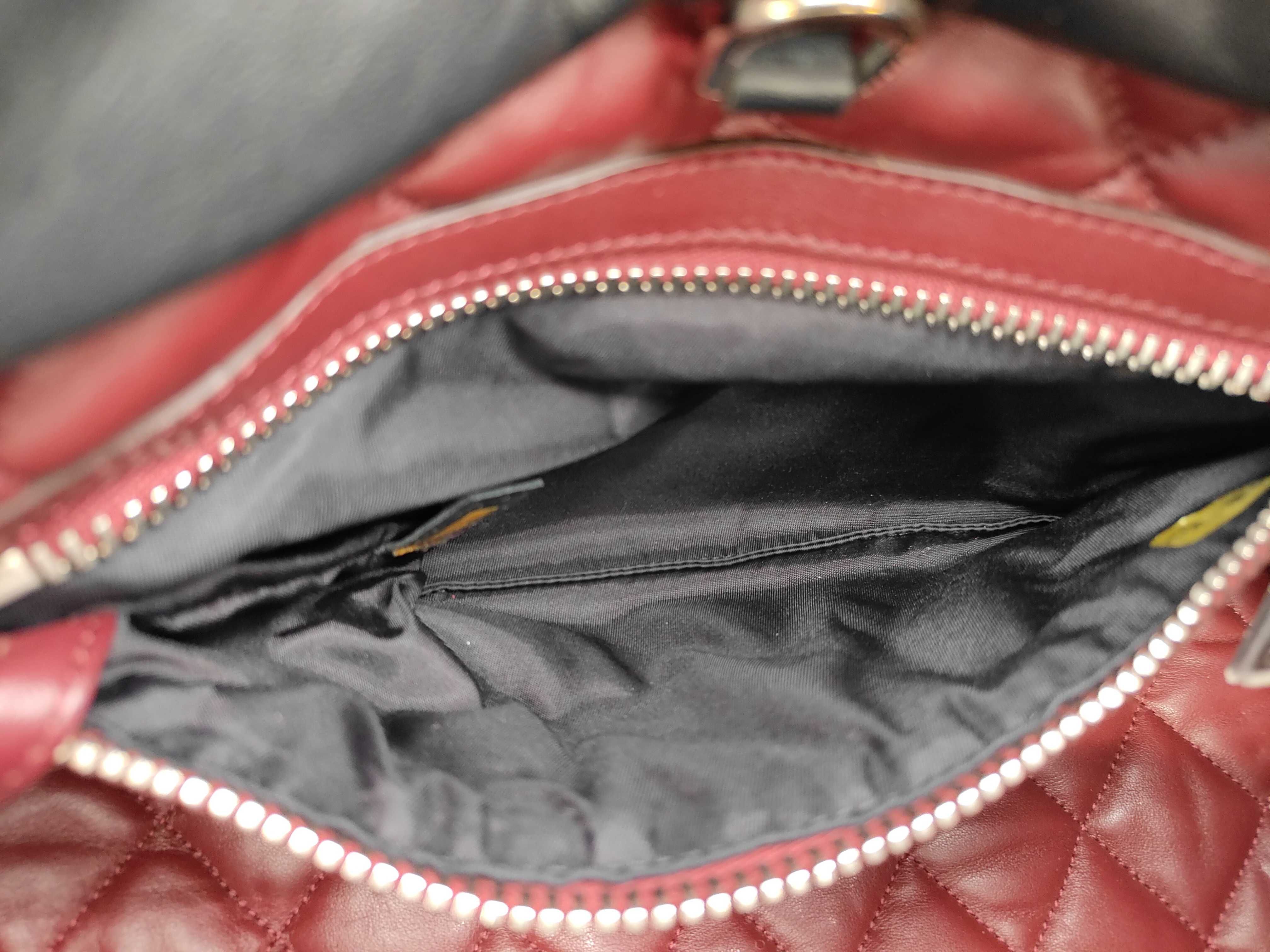Coco Cocoon Nylon Leather Handbag, Black — view 11
