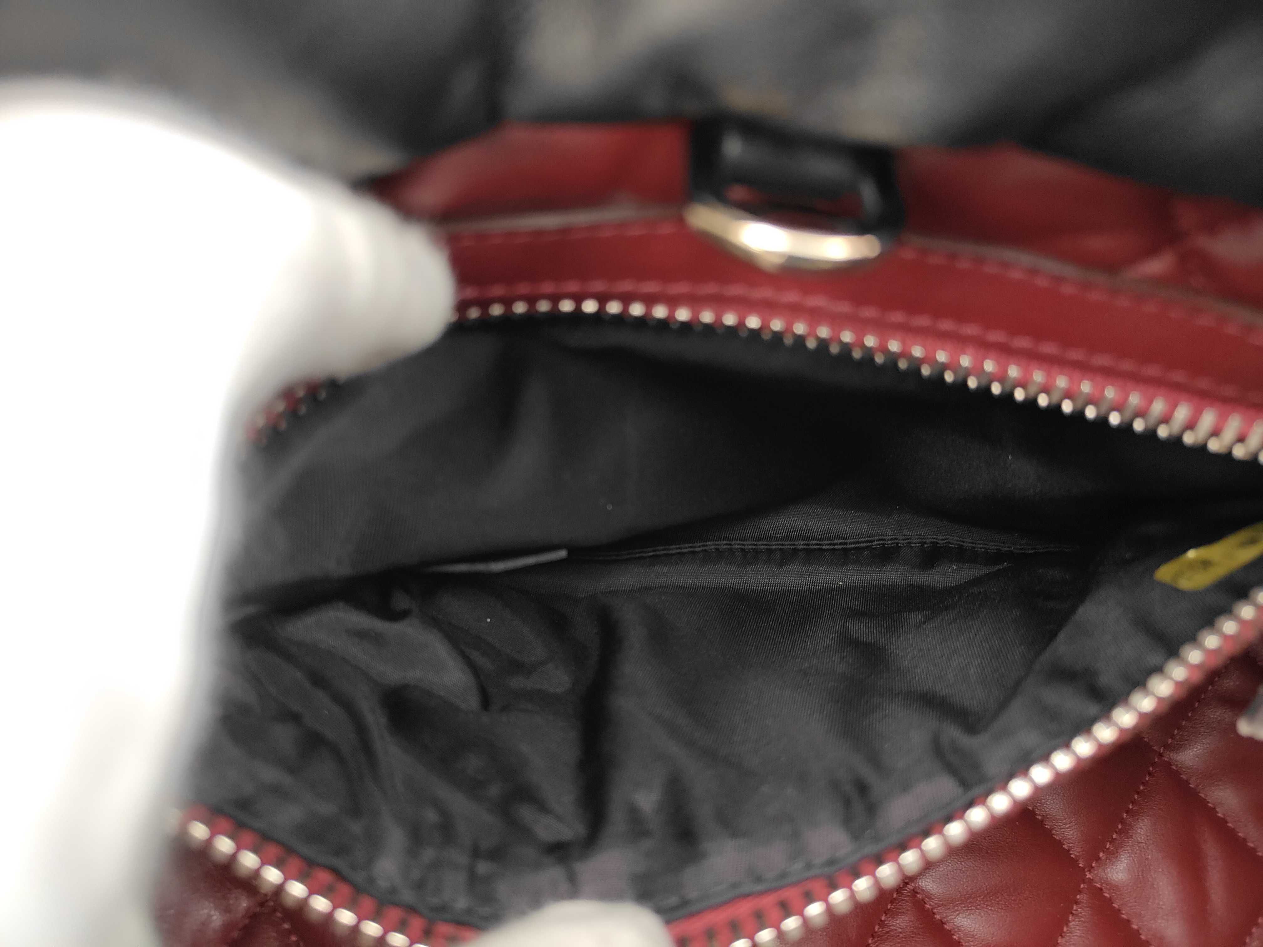 Coco Cocoon Nylon Leather Handbag, Black — view 9
