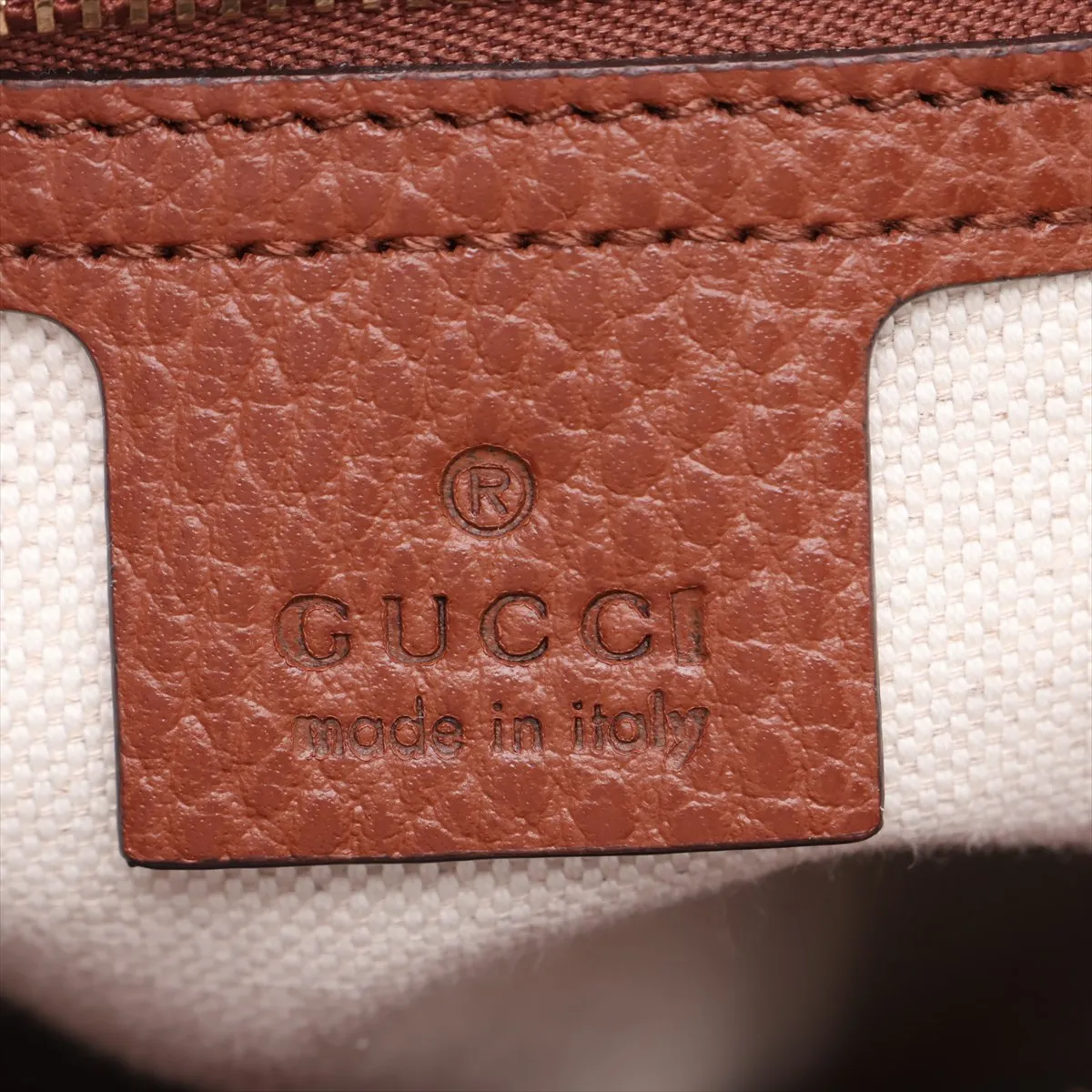 GG Denim Jackie 1961 Denim x Leather 2-Way Handbag Blue x Brown 649016 — view 11