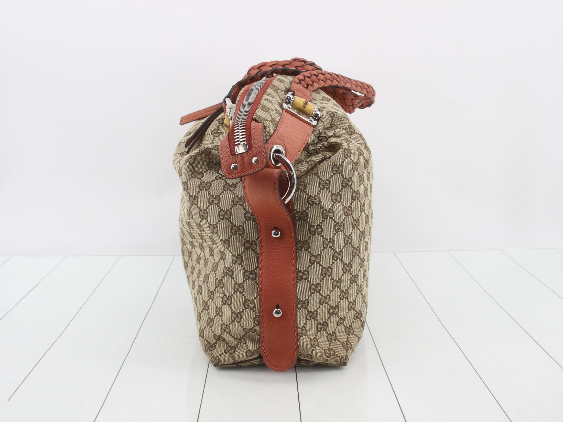 GG Canvas Bamboo Shoulder Bag — view 3