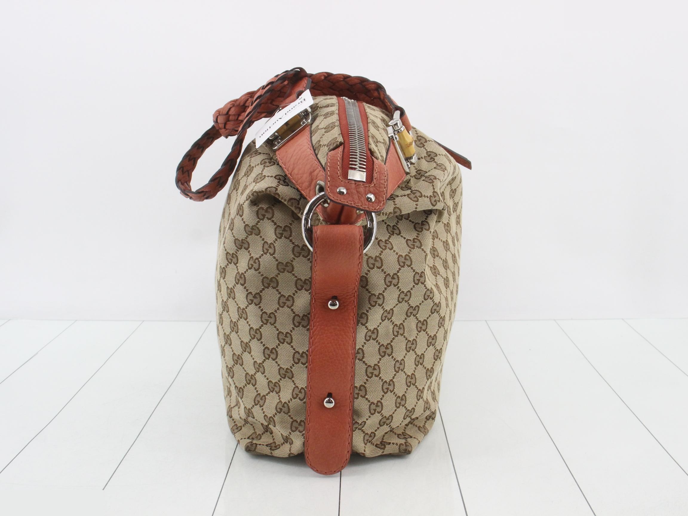 GG Canvas Bamboo Shoulder Bag — view 4