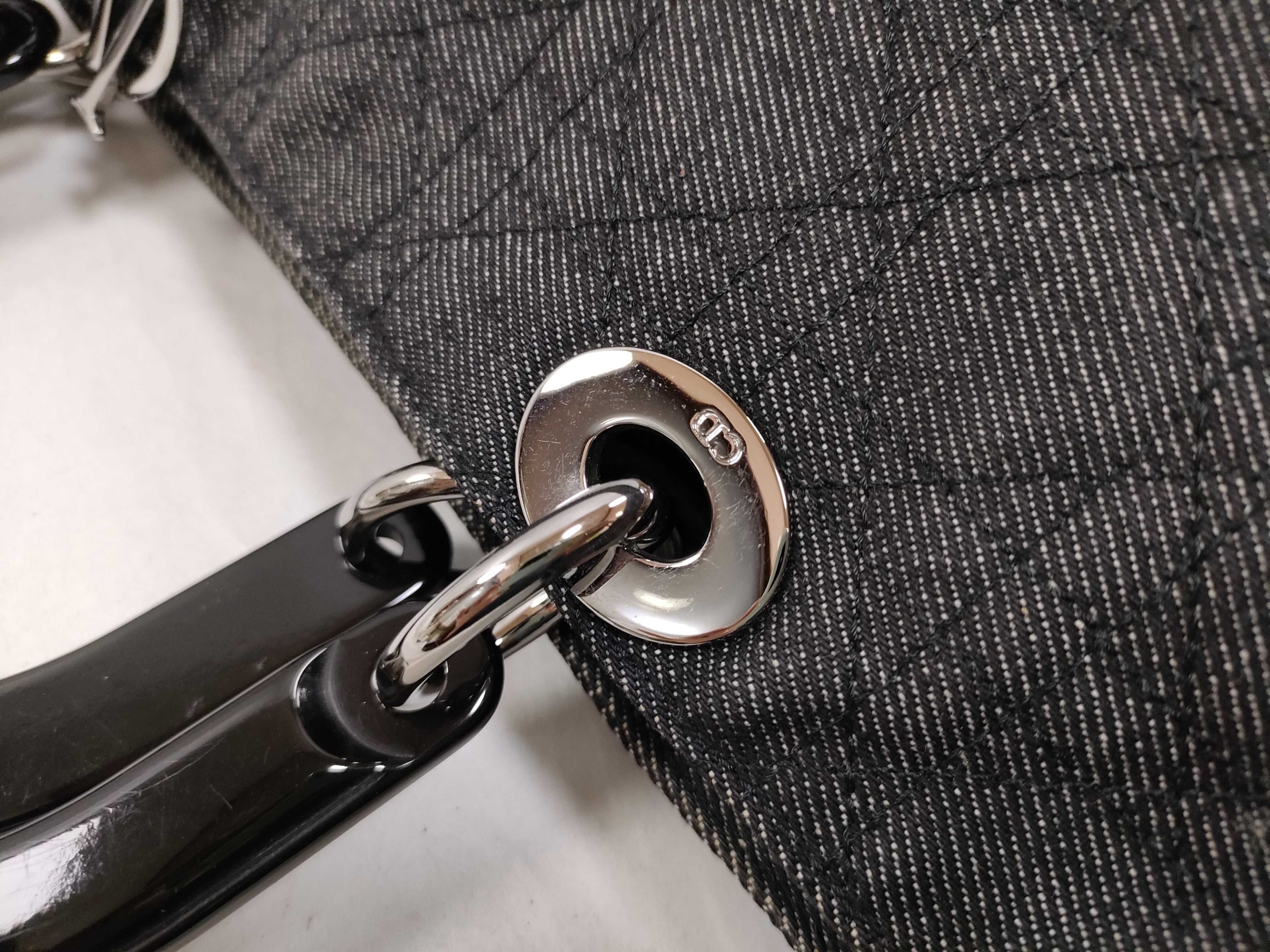 Denim Tote Bag Cannage Tote Bag — view 5