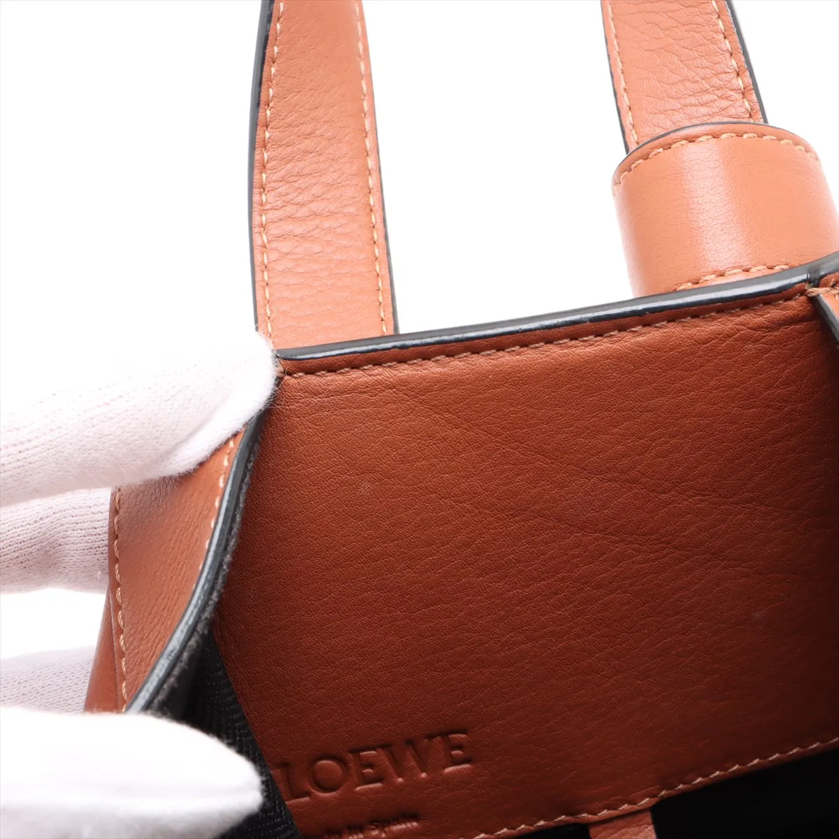 Hammock Small Leather 2WAY Handbag Brown C Mark — view 12