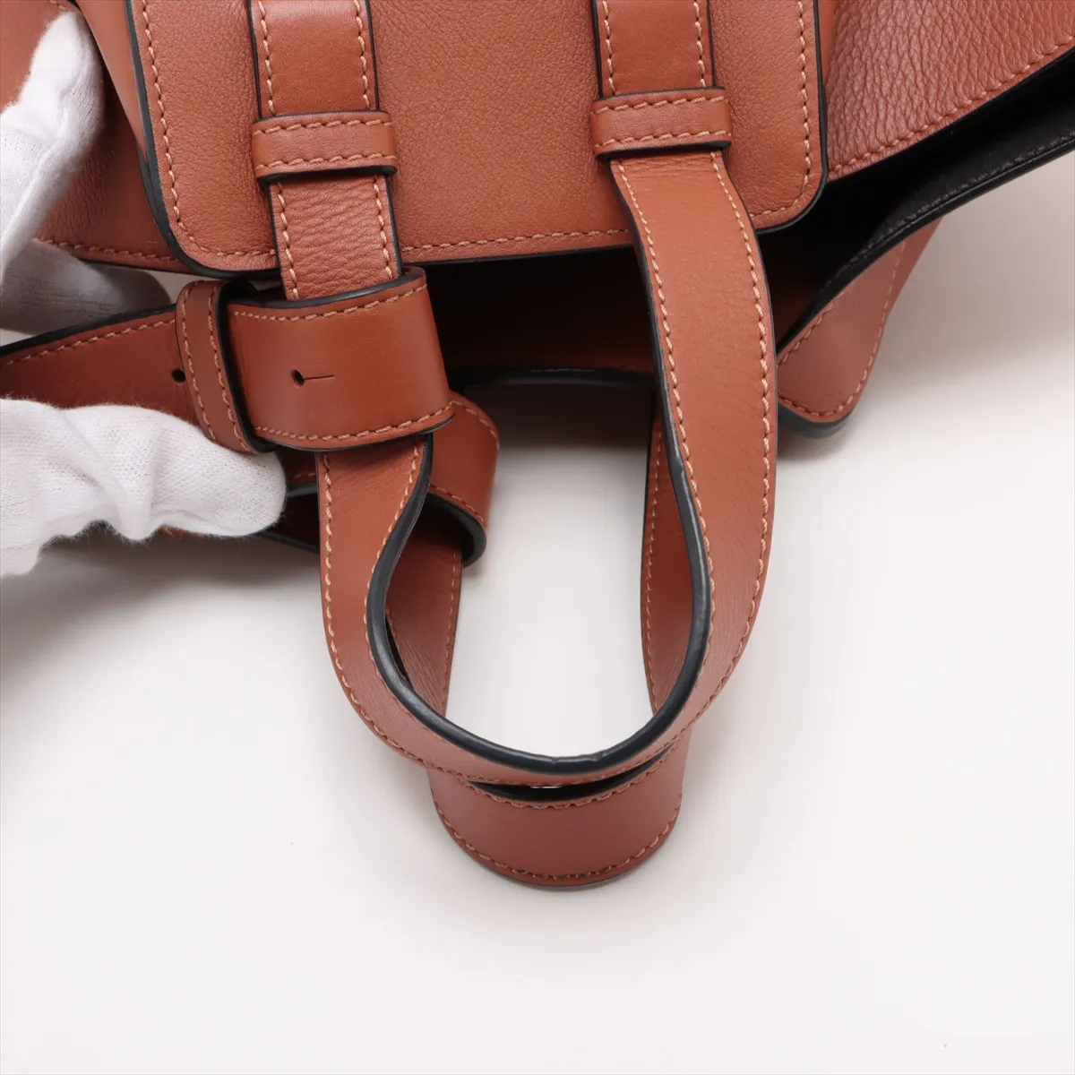 Hammock Small Leather 2WAY Handbag Brown C Mark — view 5