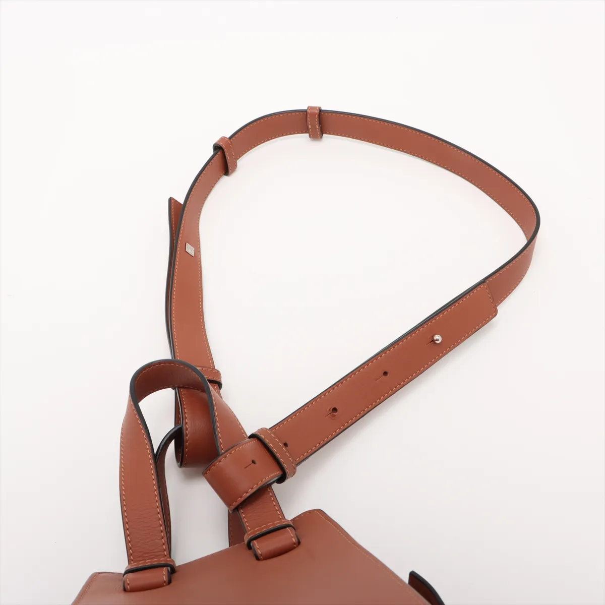 Hammock Small Leather 2WAY Handbag Brown C Mark — view 7