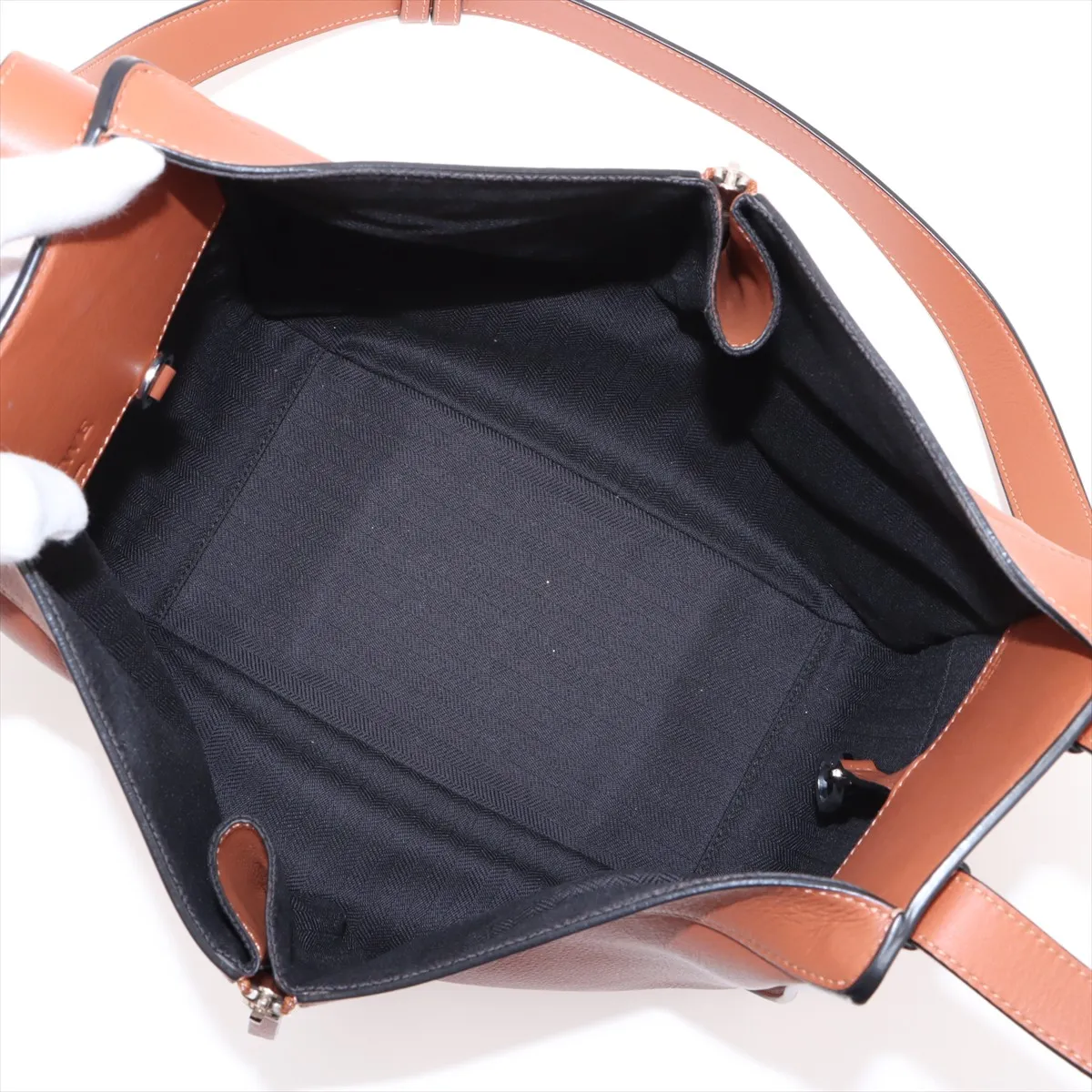 Hammock Small Leather 2WAY Handbag Brown C Mark — view 8