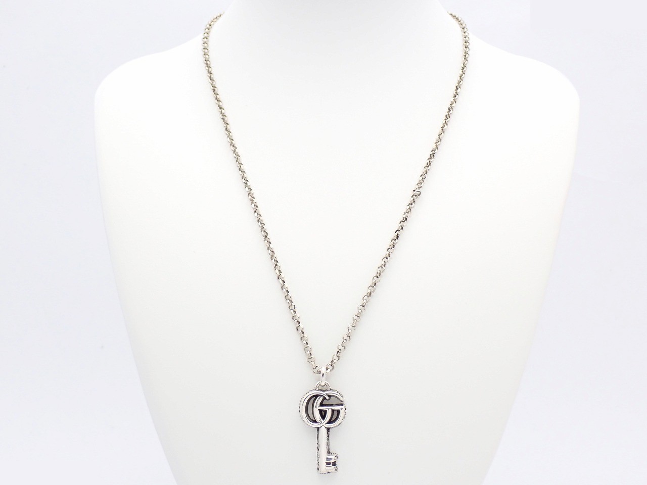 Key Double G Necklace, chain approximately 50cm, 925 sterling silver, 15.8g — view 2