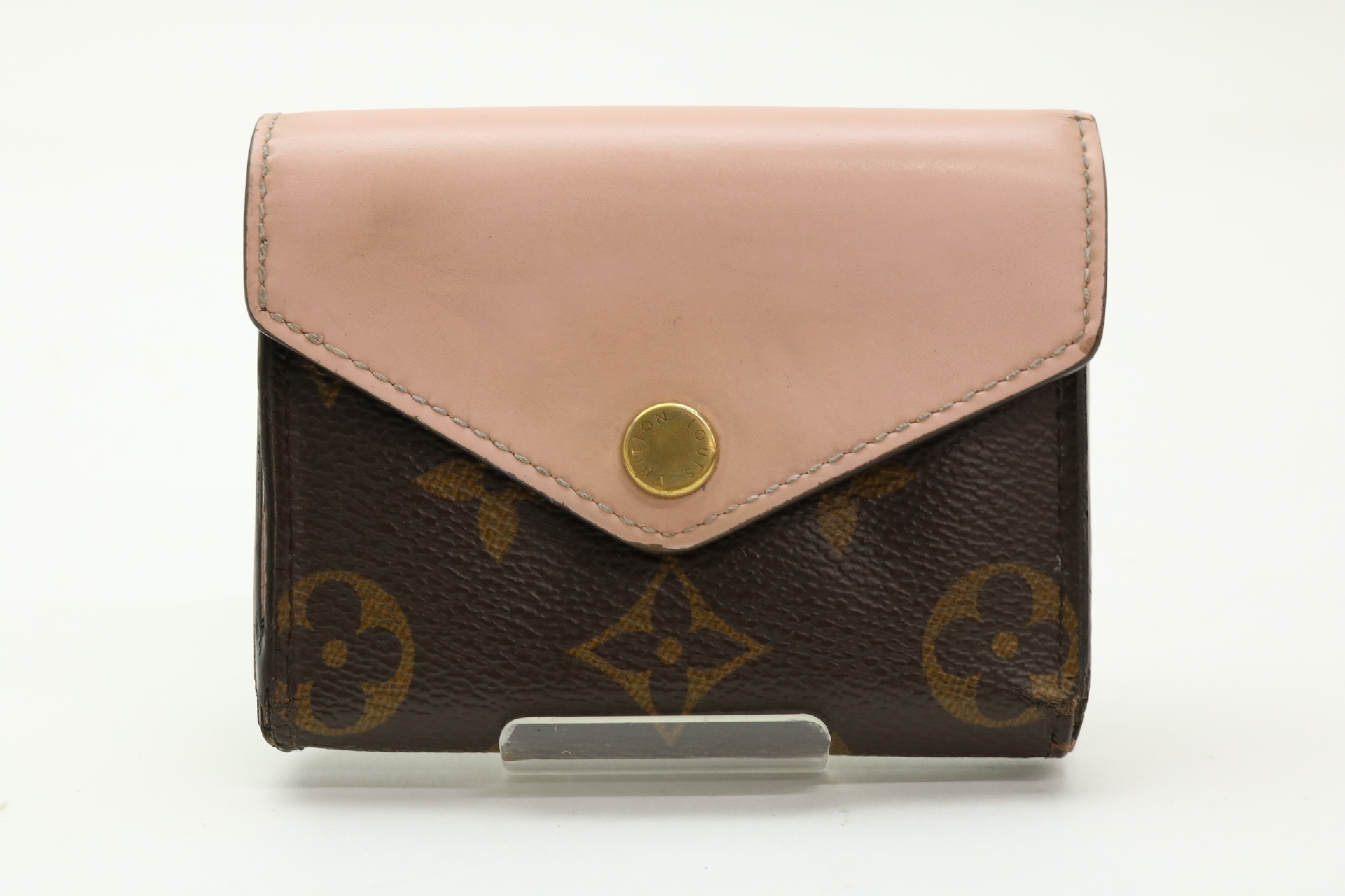 Monogram Rose Ballerine Portefeuille Zoé Compact Wallet