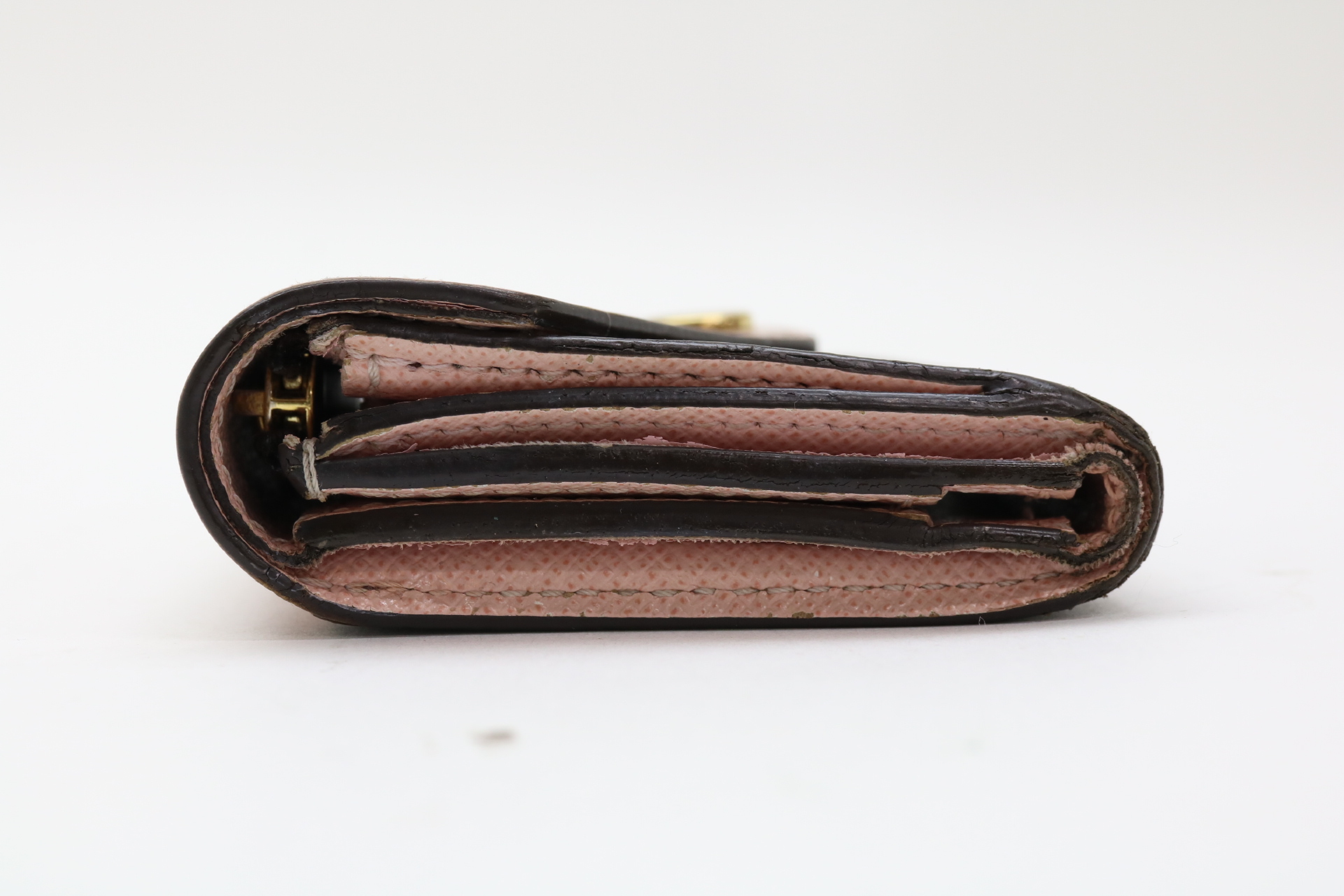 Monogram Rose Ballerine Portefeuille Zoé Compact Wallet — view 3