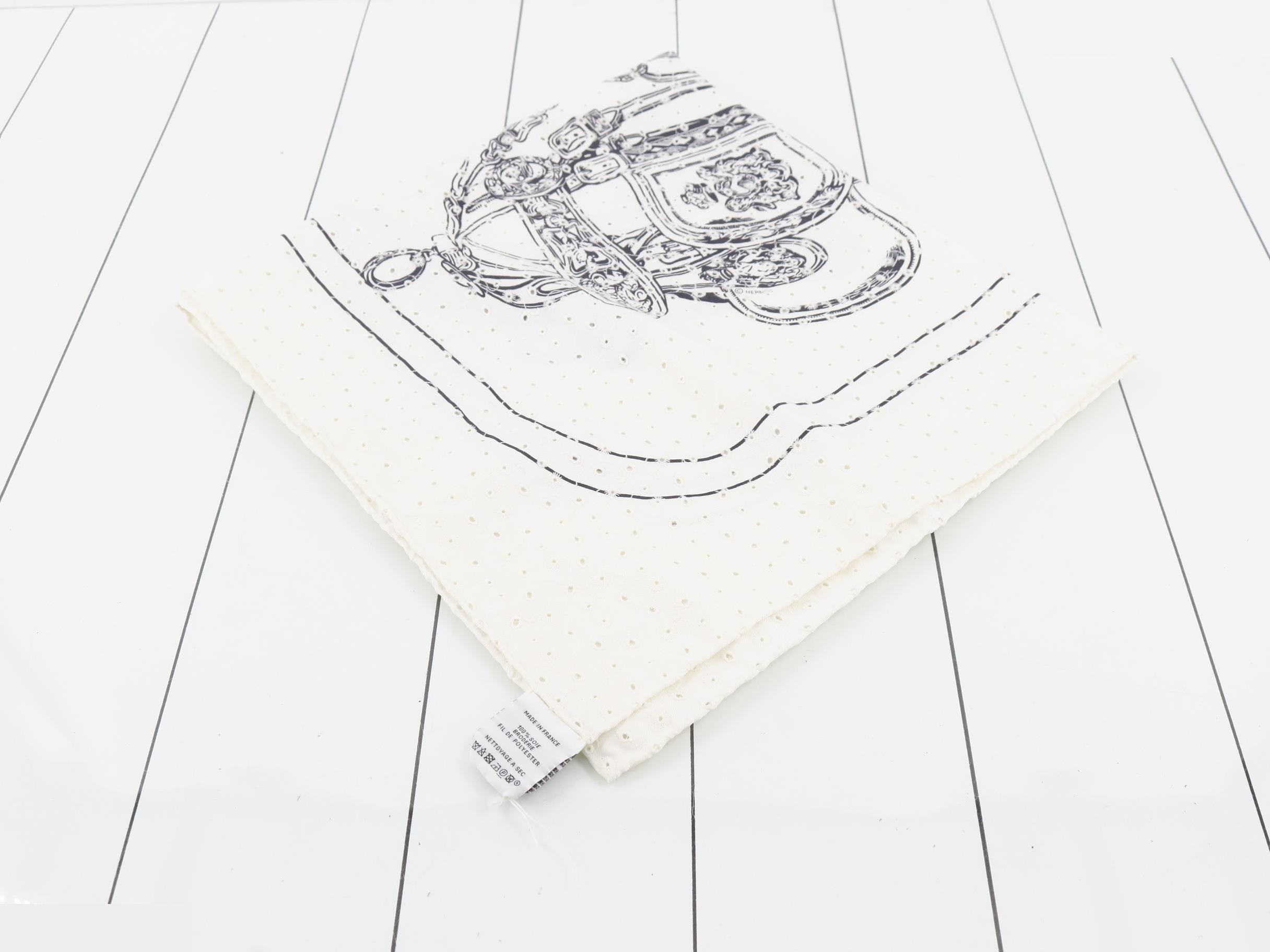Carre 90 Brides de Gala Embroidered Scarf — view 2