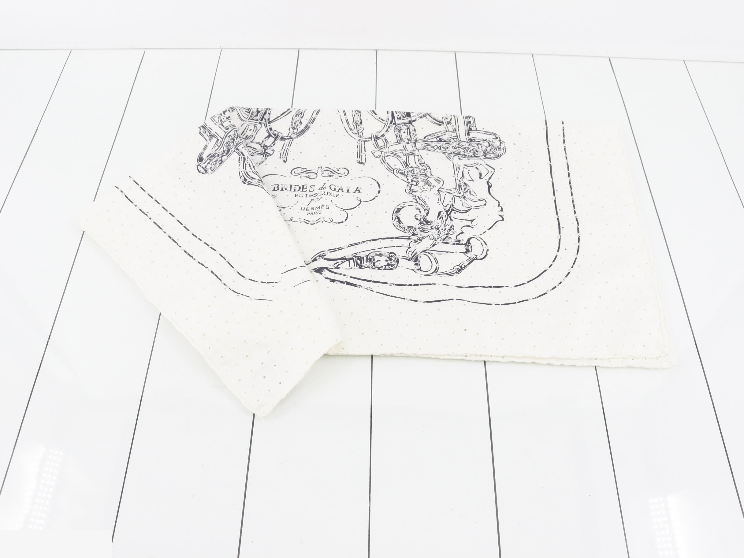 Carre 90 Brides de Gala Embroidered Scarf — view 3