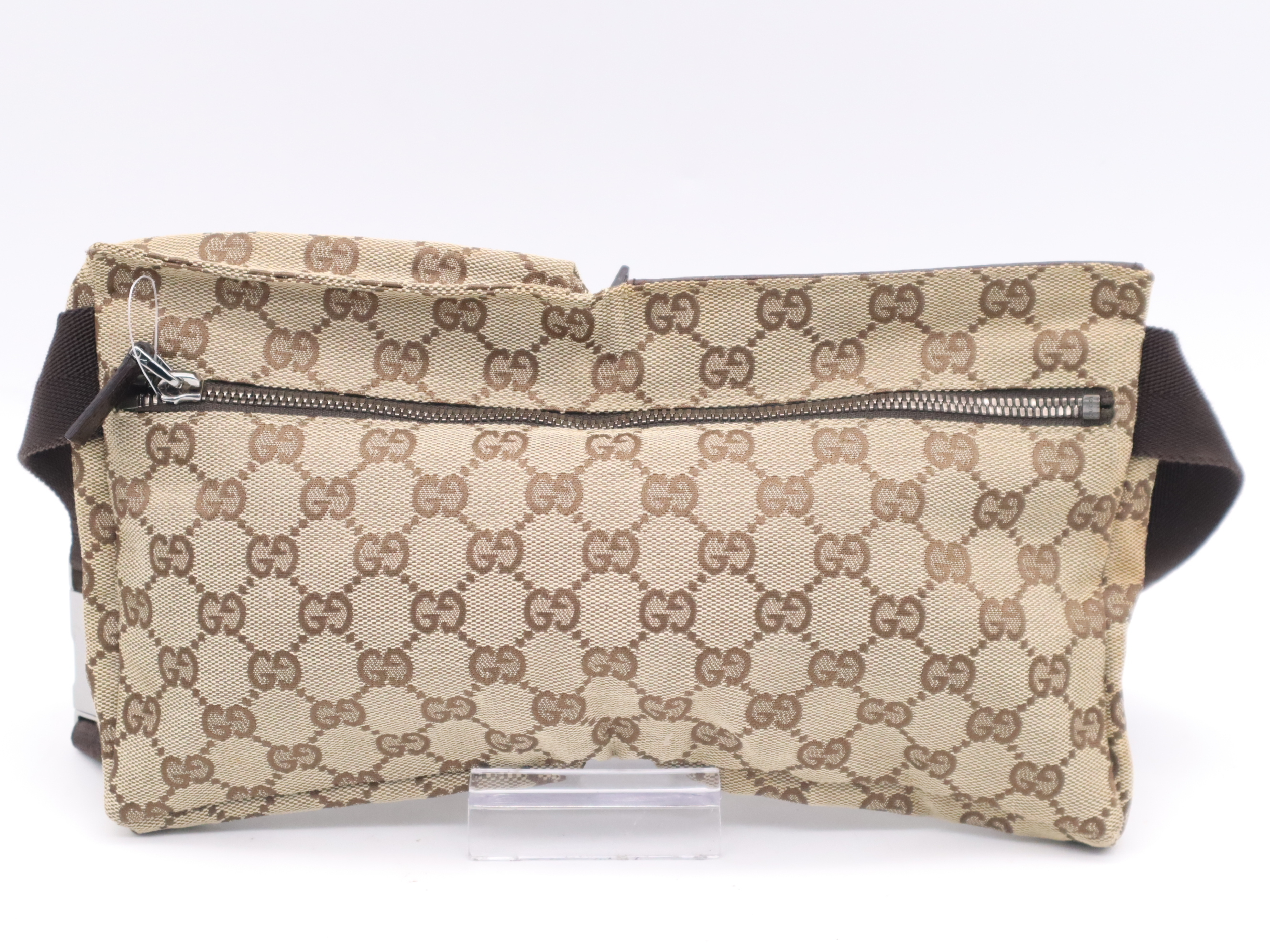 28566GG Canvas Waist Bag Brown Dark Brown Waist Bag — view 2