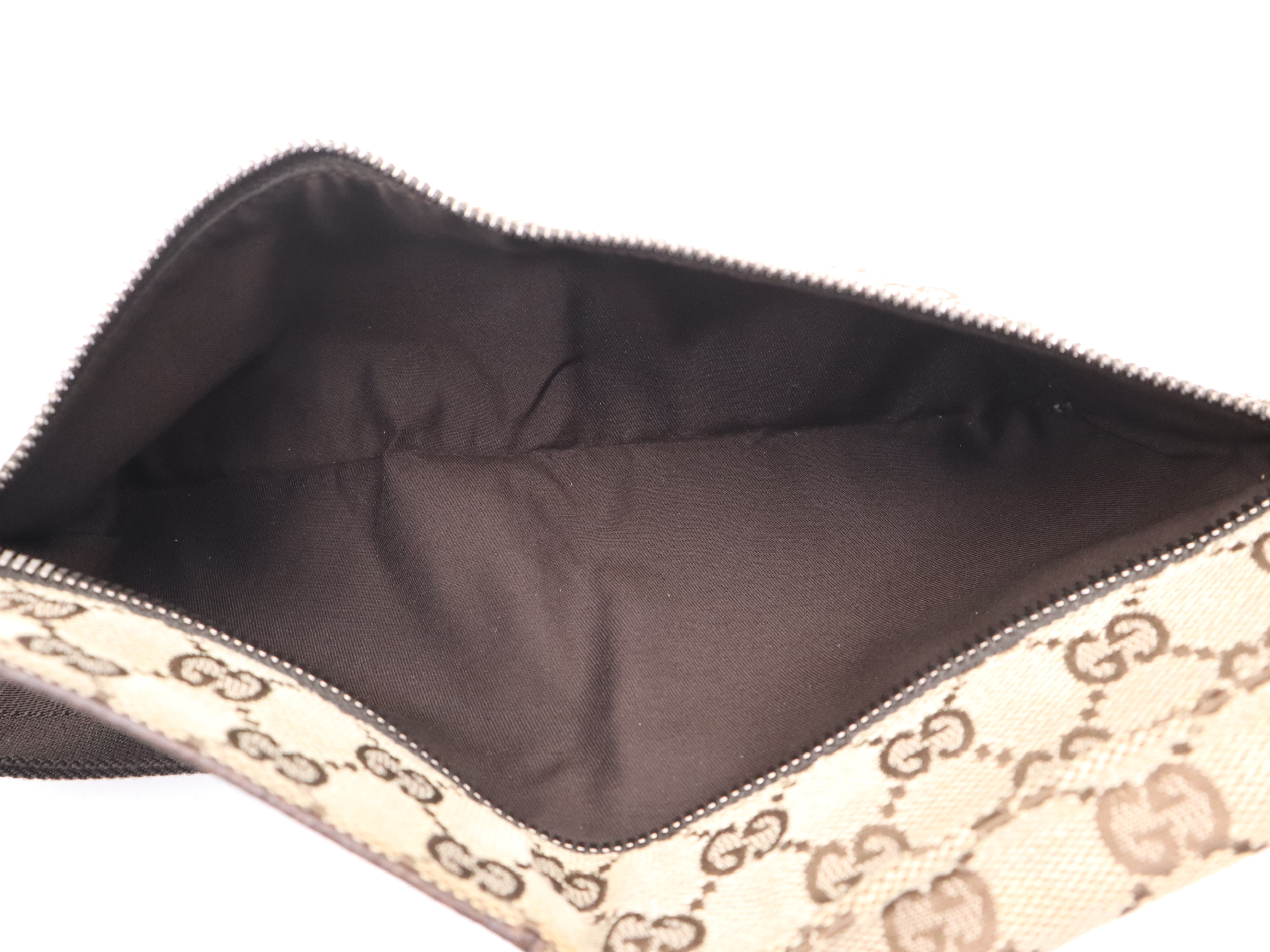 28566GG Canvas Waist Bag Brown Dark Brown Waist Bag — view 10