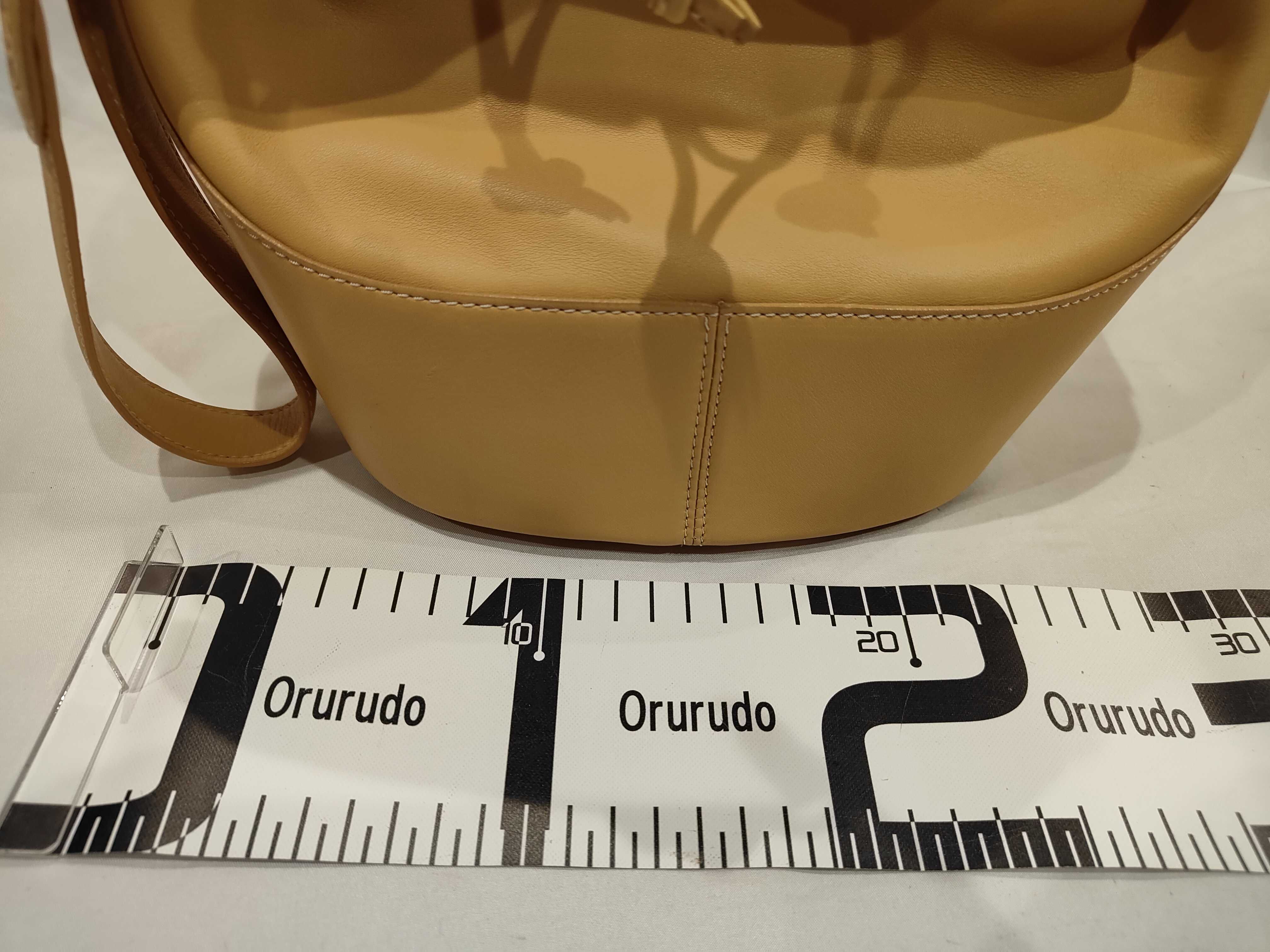 Leather Drawstring Shoulder Bag — view 2