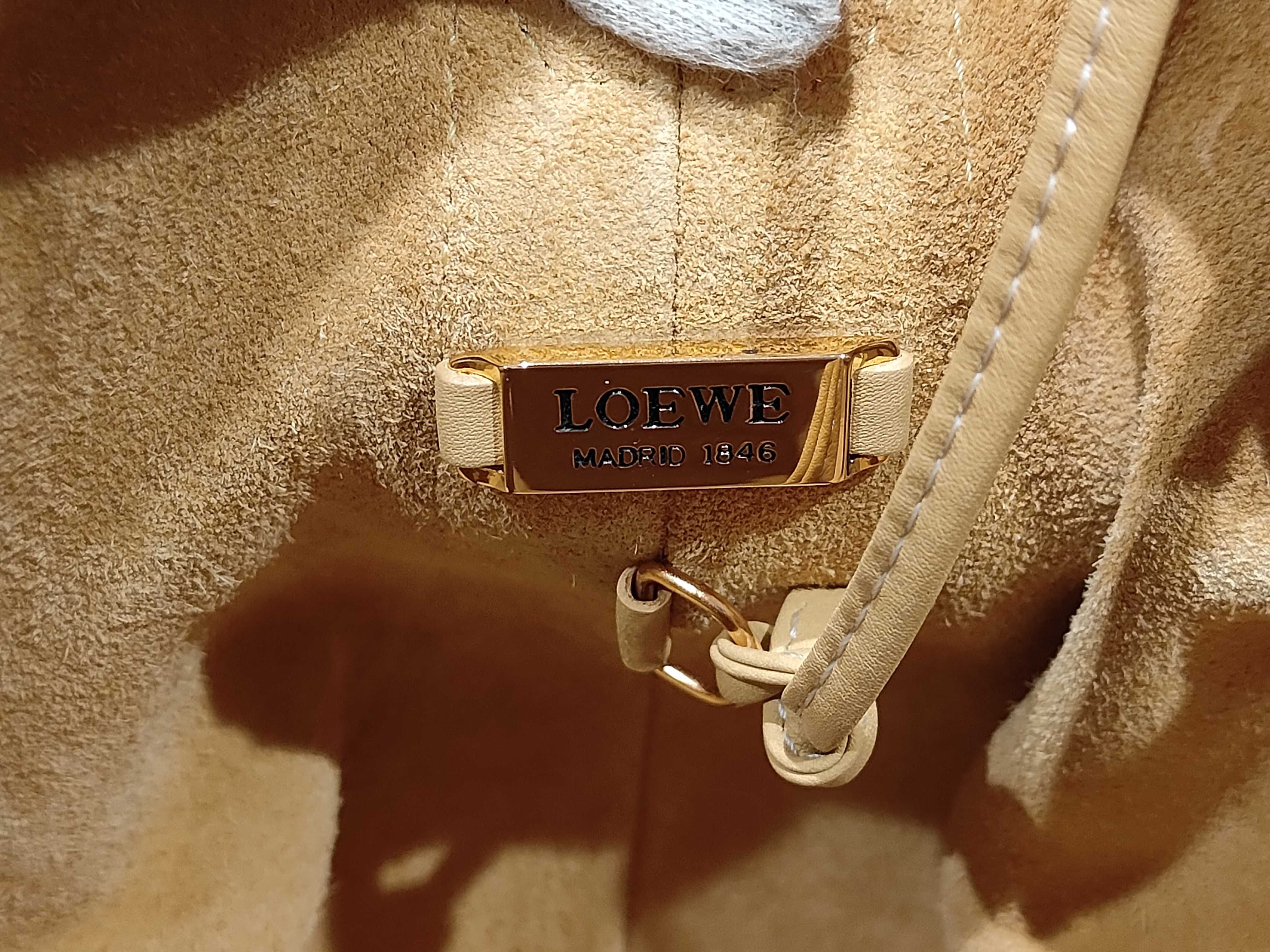 Leather Drawstring Shoulder Bag — view 11