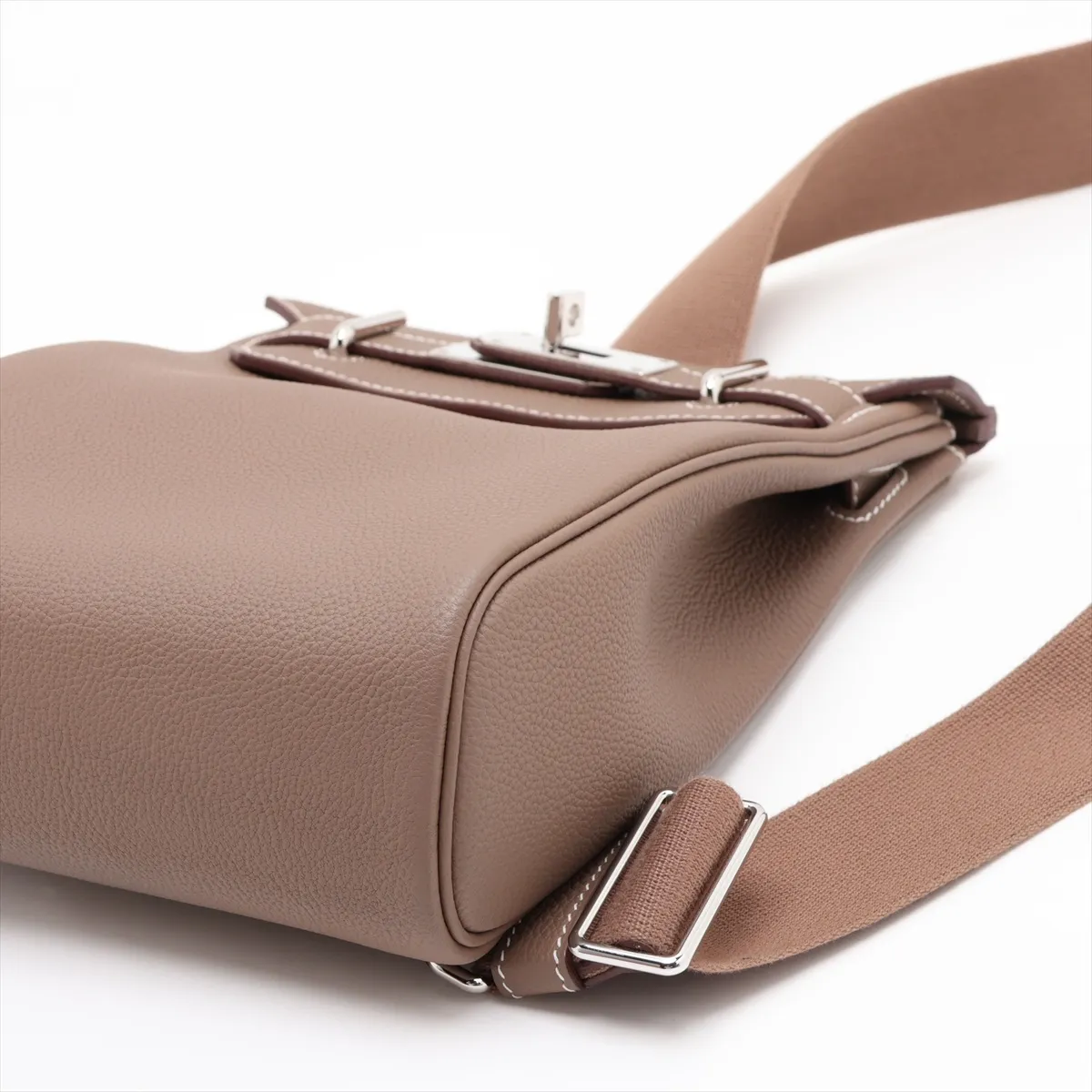 [Individually packaged] Hermes Kelly Accad PM Togo Etoupe Silver Hardware K: 2025 — view 3