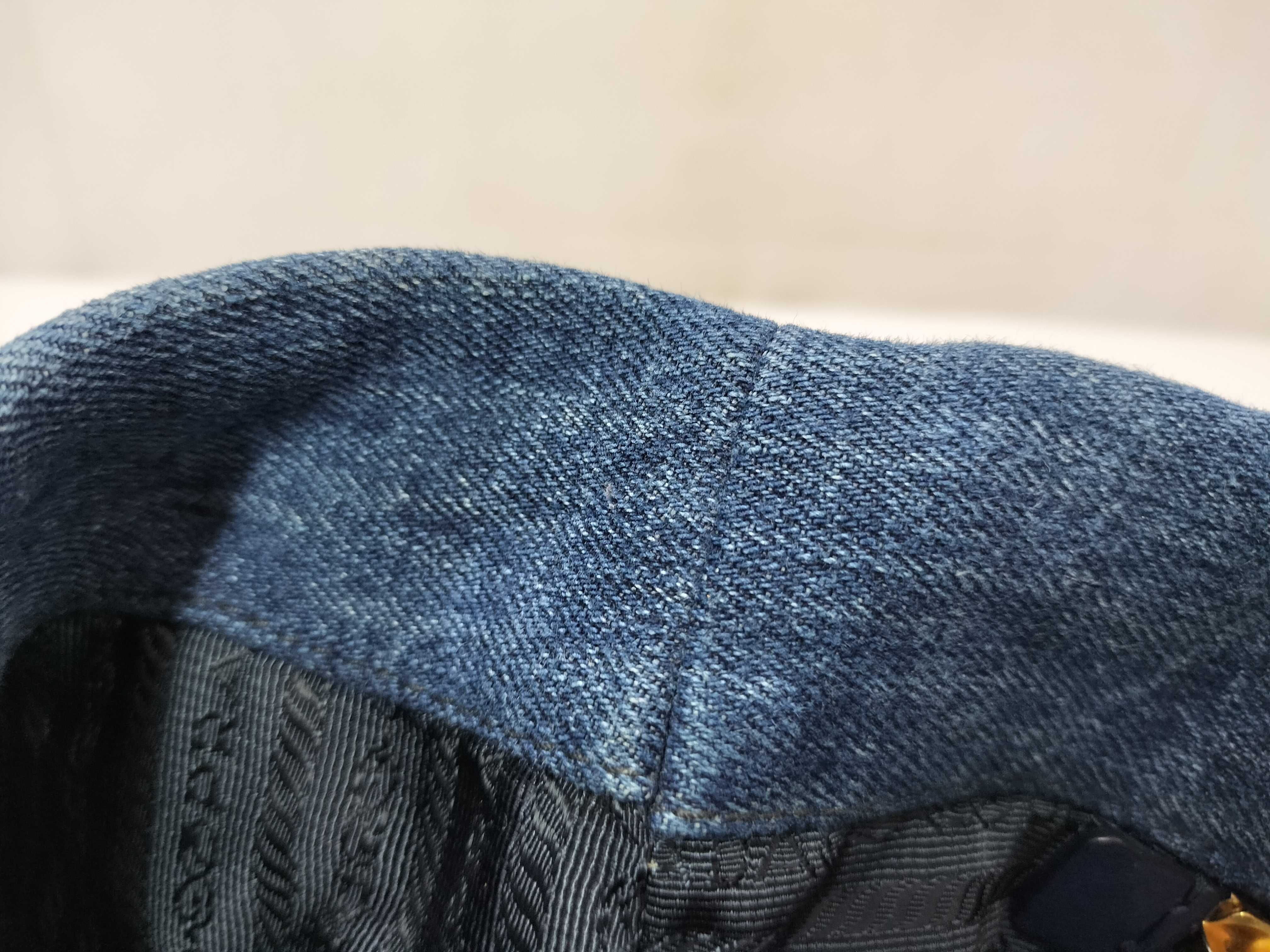 Canapa Denim 2-Way Handbag, Blue Tote Bag — view 13