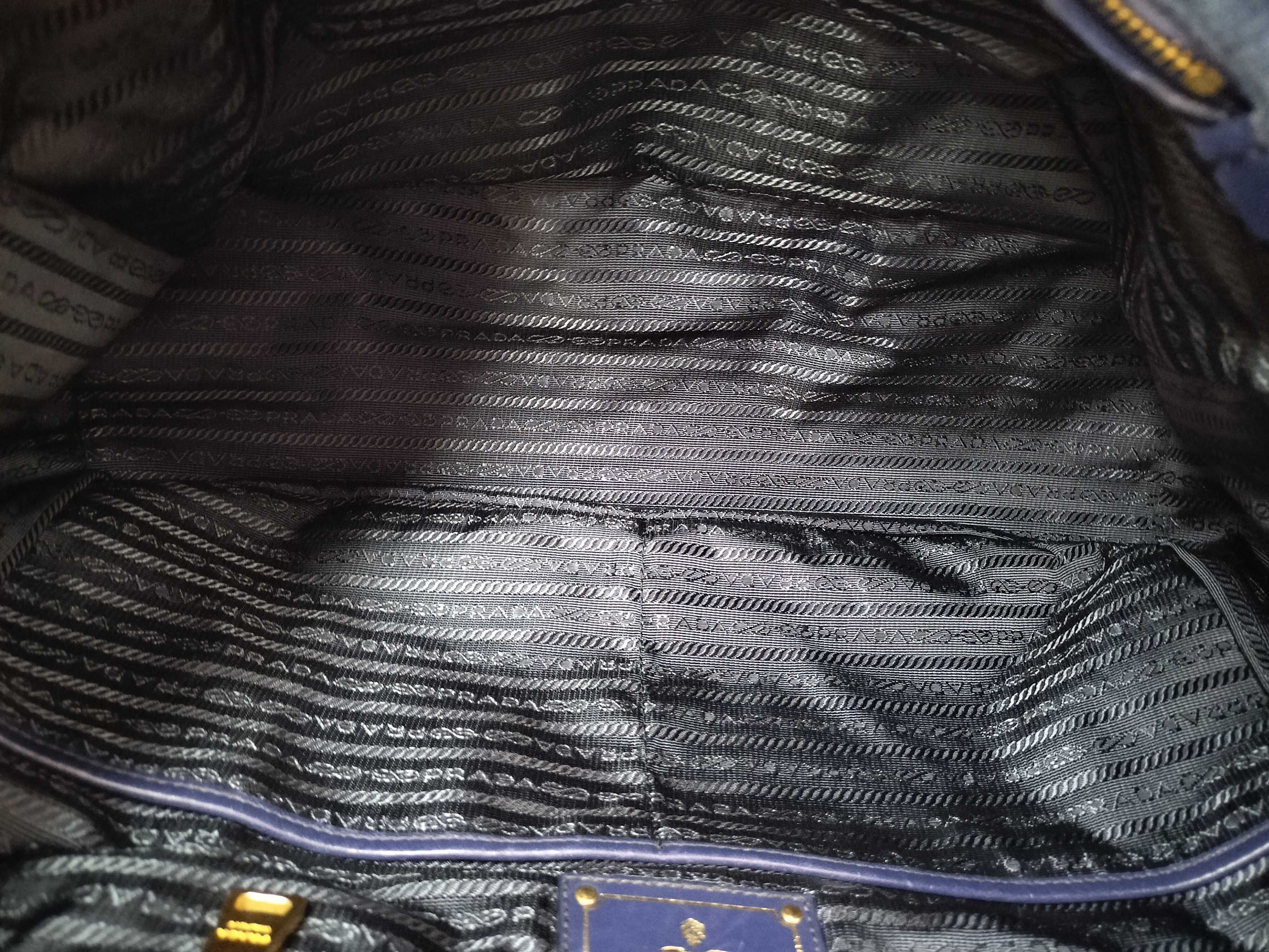 Canapa Denim 2-Way Handbag, Blue Tote Bag — view 7