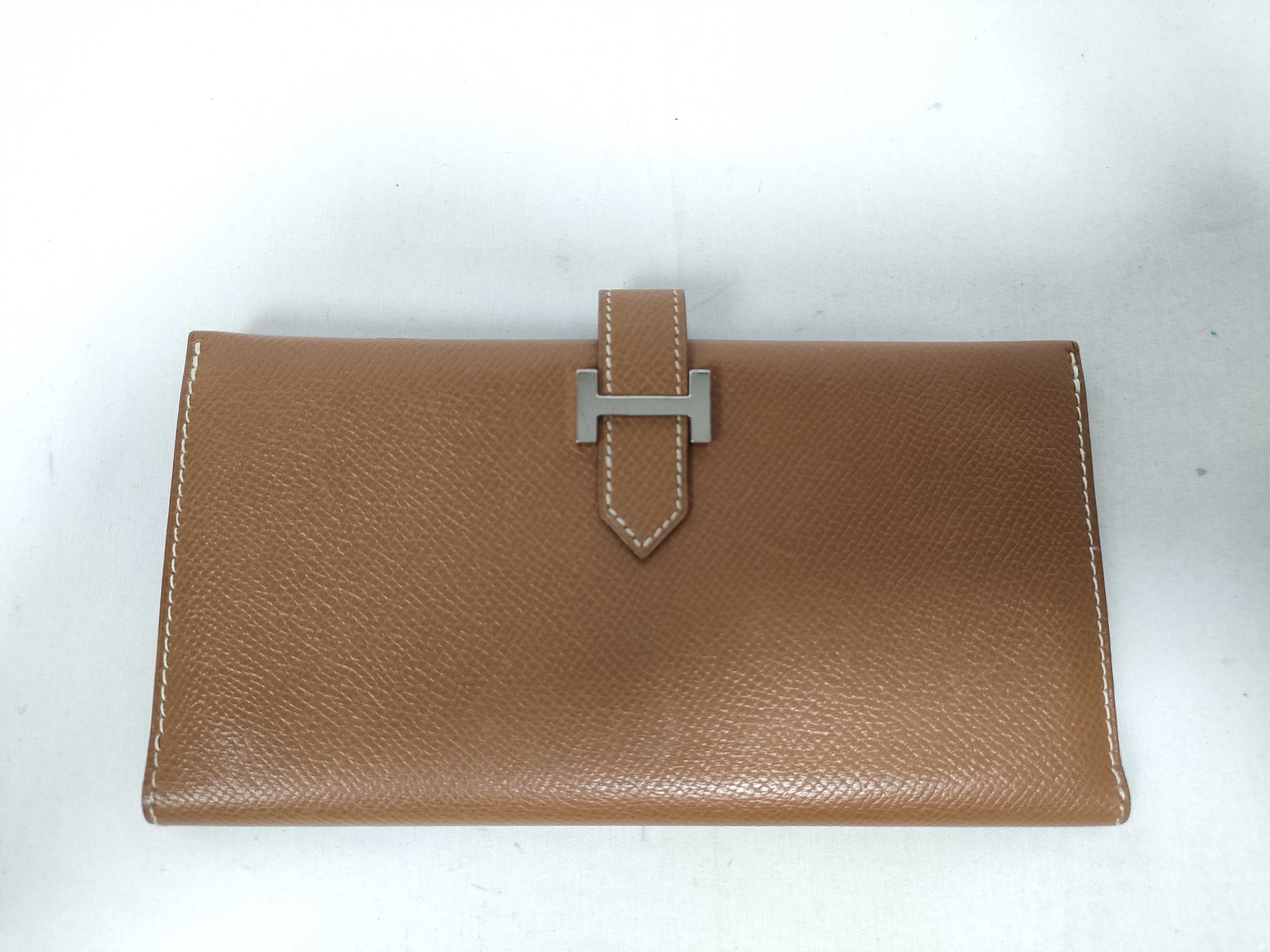 Bearn Hermes H Bi-fold Long Wallet Brown Wallet
