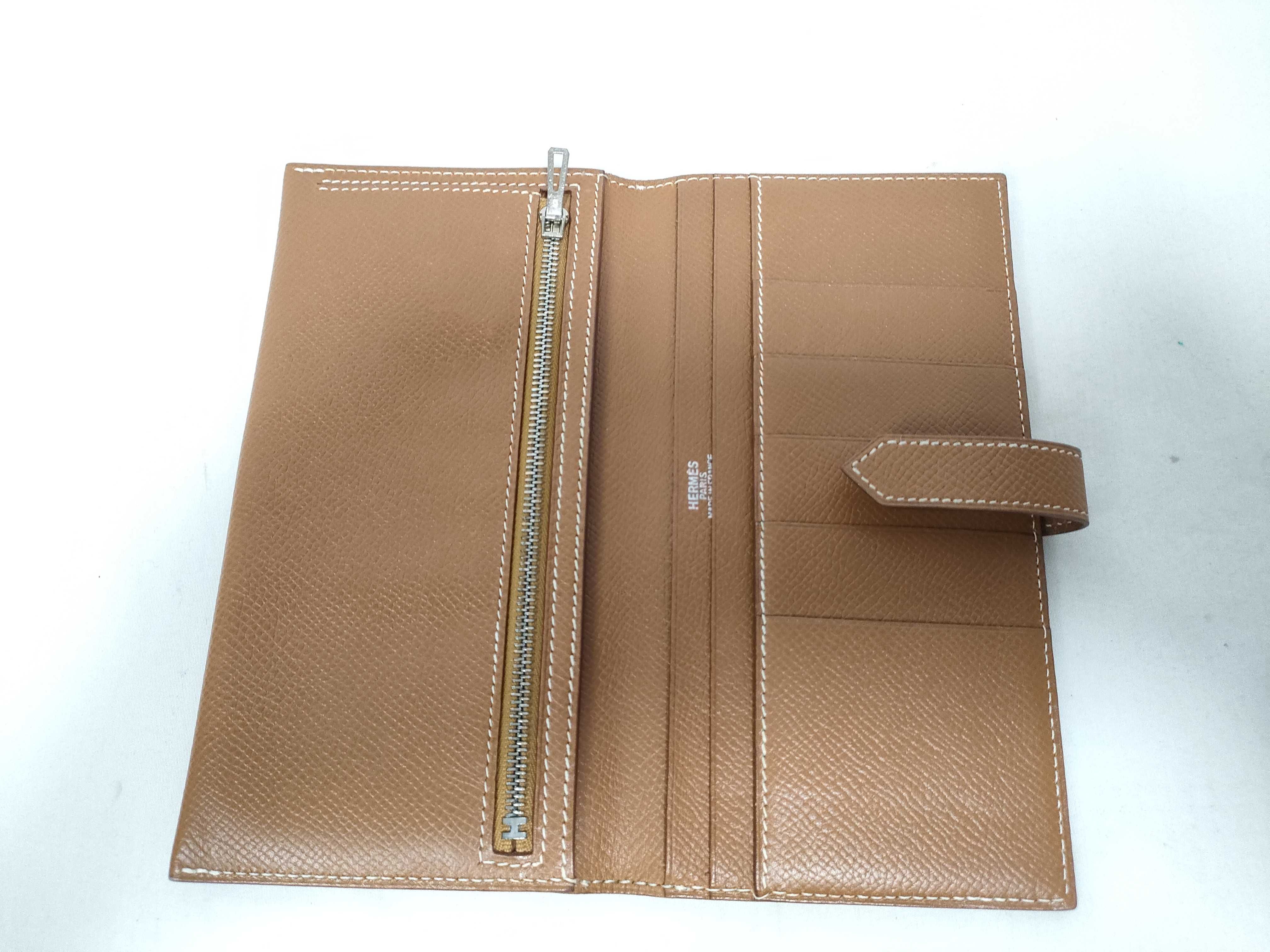 Bearn Hermes H Bi-fold Long Wallet Brown Wallet — view 9