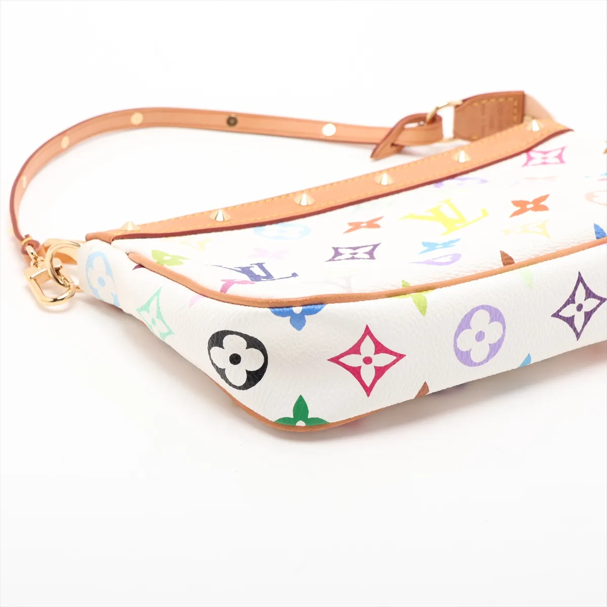 Multicolor Pochette Accessoires M92649 SL0043 White x Brown — view 4