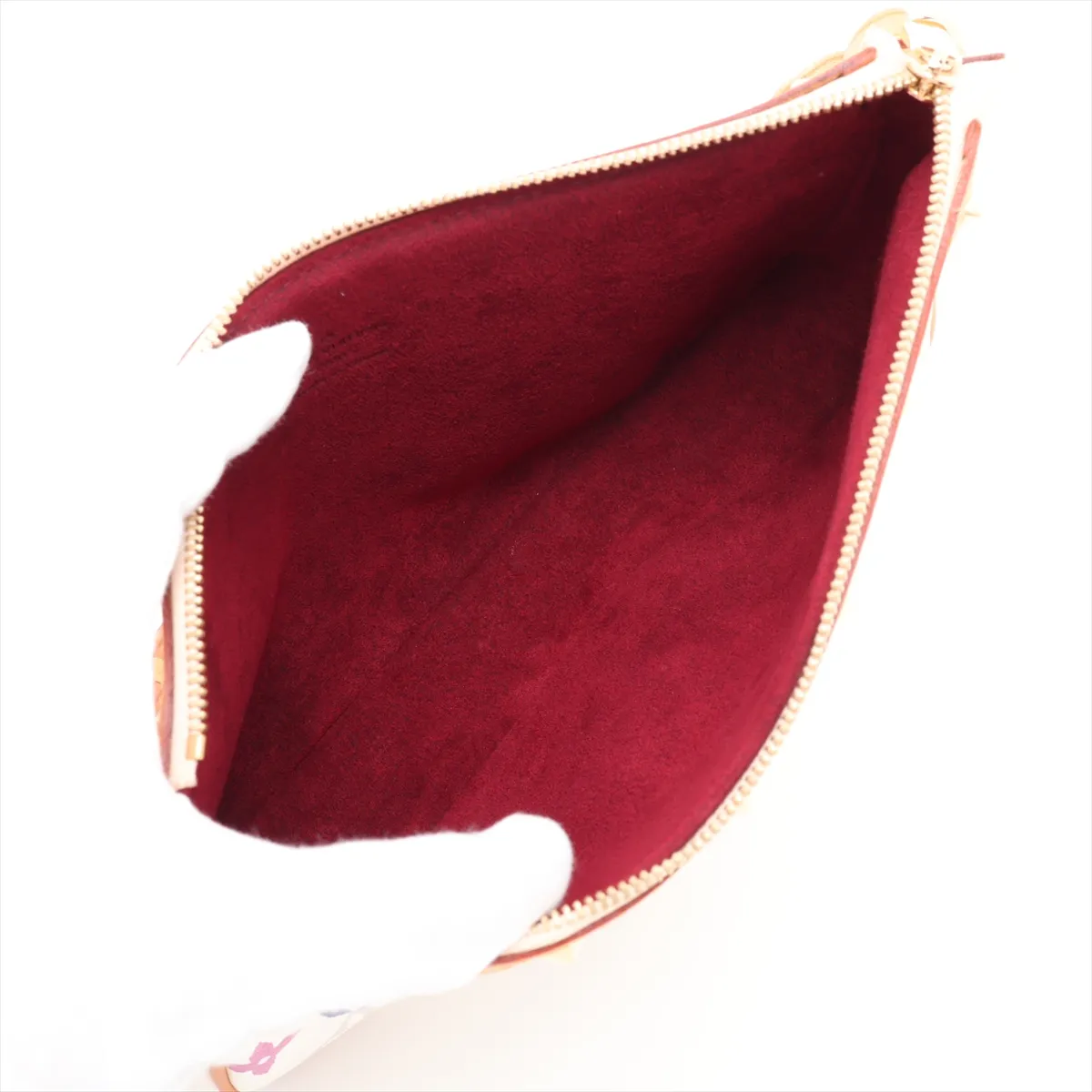 Multicolor Pochette Accessoires M92649 SL0043 White x Brown — view 7