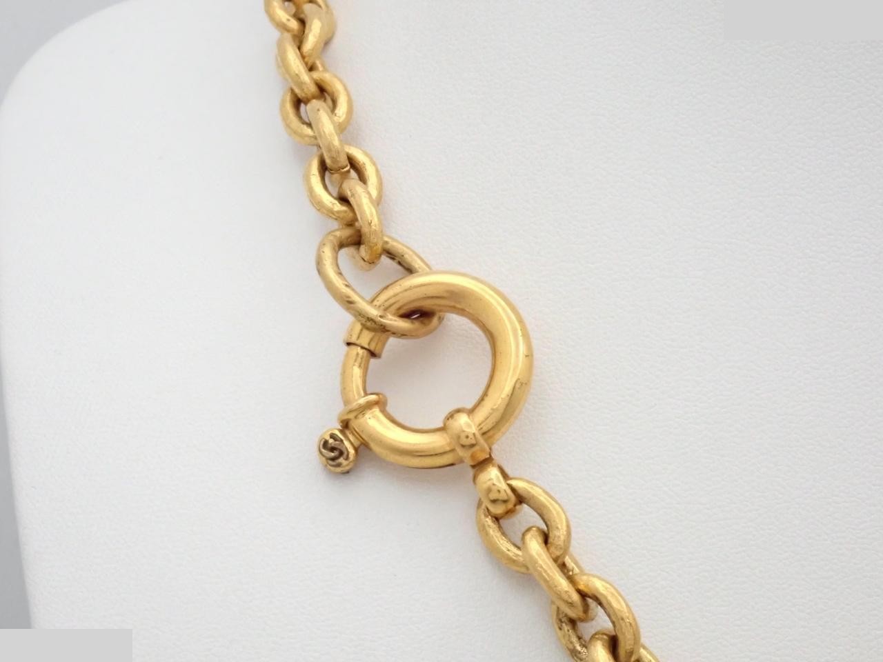 Triple Coco Mark Long Chain Necklace, Neck Circumference Approx. 102cm, 94A — view 2