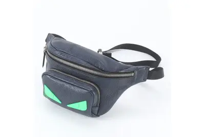 Bugs Eye Monster Leather 2-Way Body Bag (Crossbody Bag)