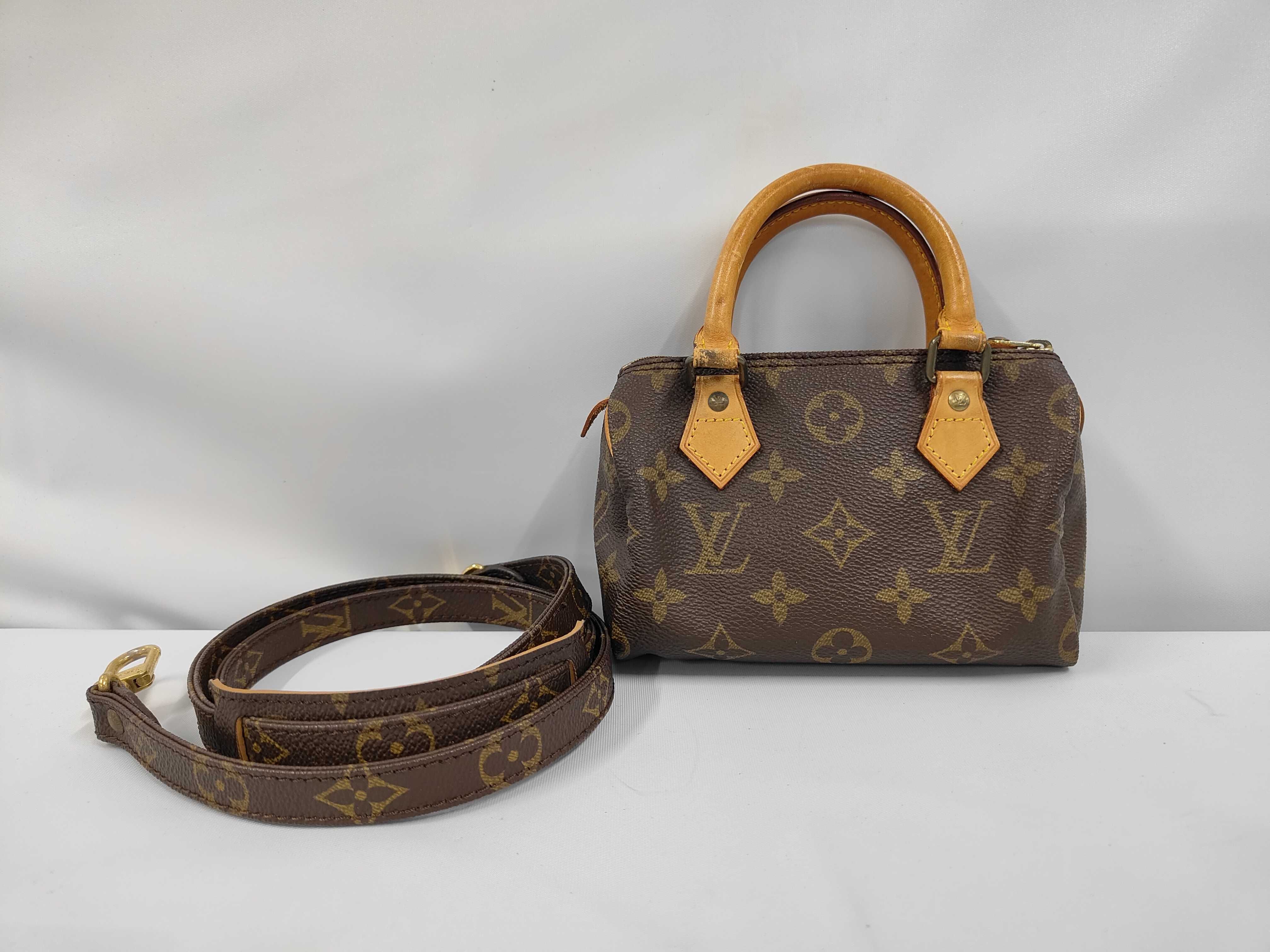 Monogram Mini Speedy Handbag with Strap