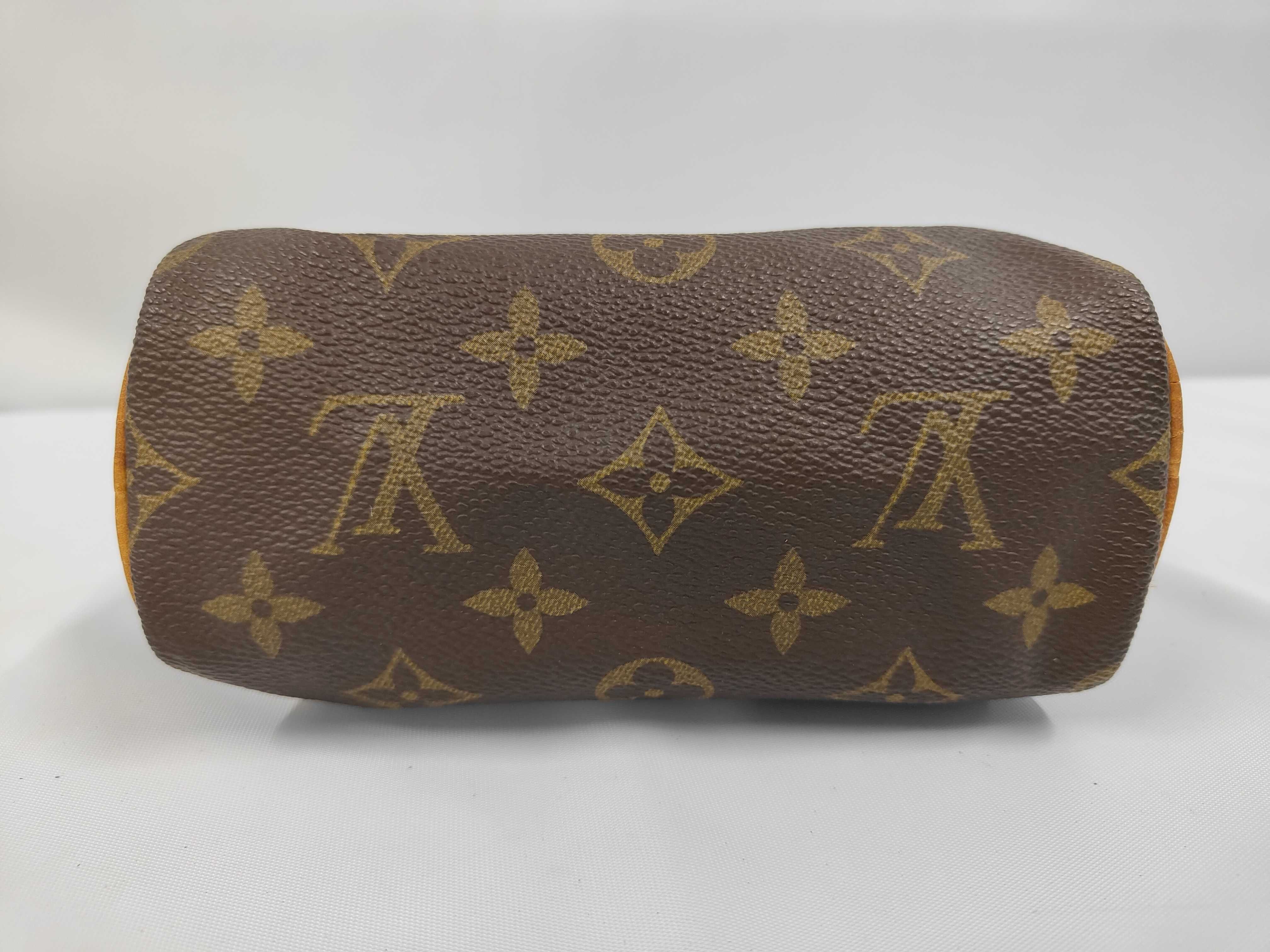 Monogram Mini Speedy Handbag with Strap — view 3