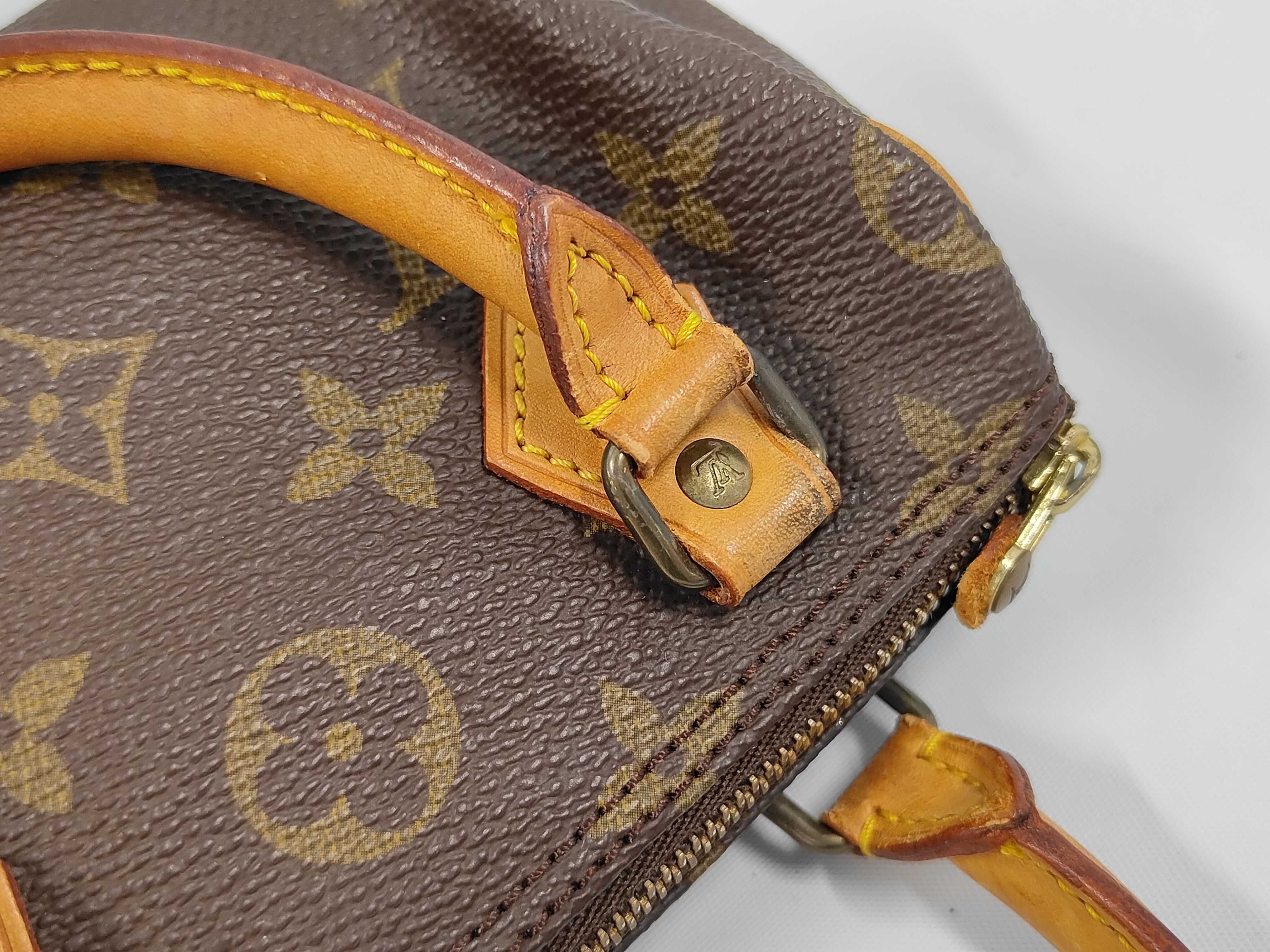 Monogram Mini Speedy Handbag with Strap — view 6