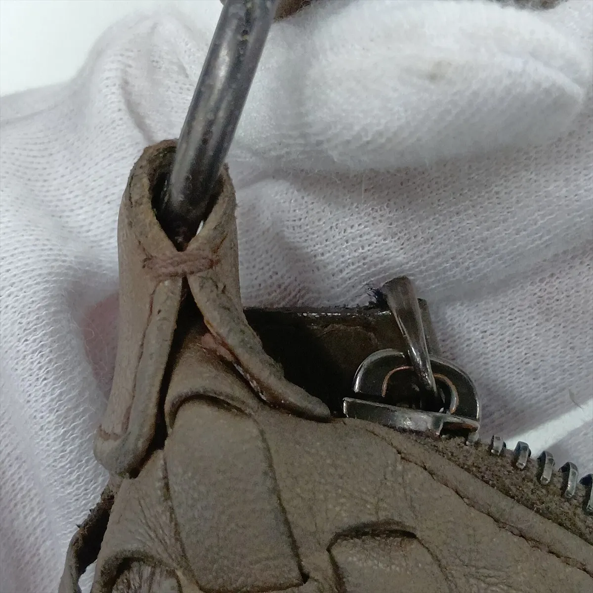 Intrecciato Leather Shoulder Bag, Brown — view 12