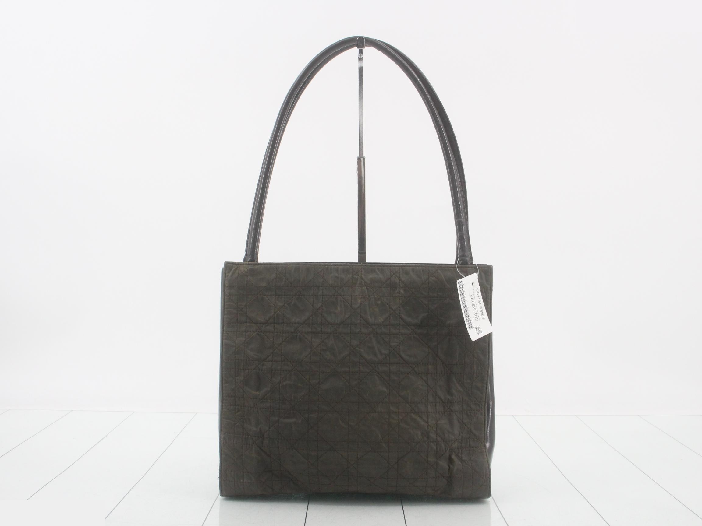 Cannage Tote Bag, Khaki — view 2