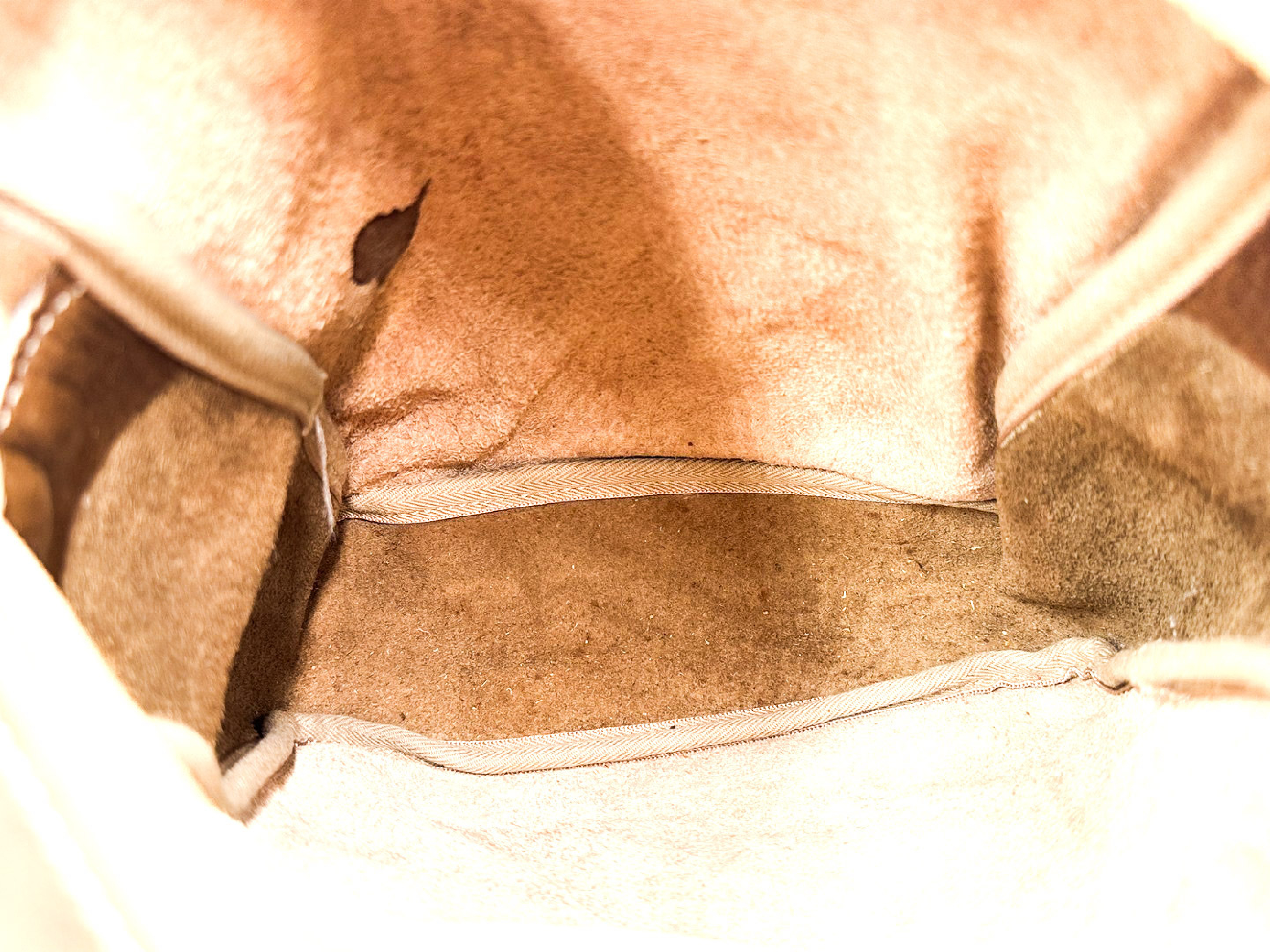 Anagram Gold Hardware Leather Shoulder Bag — view 9