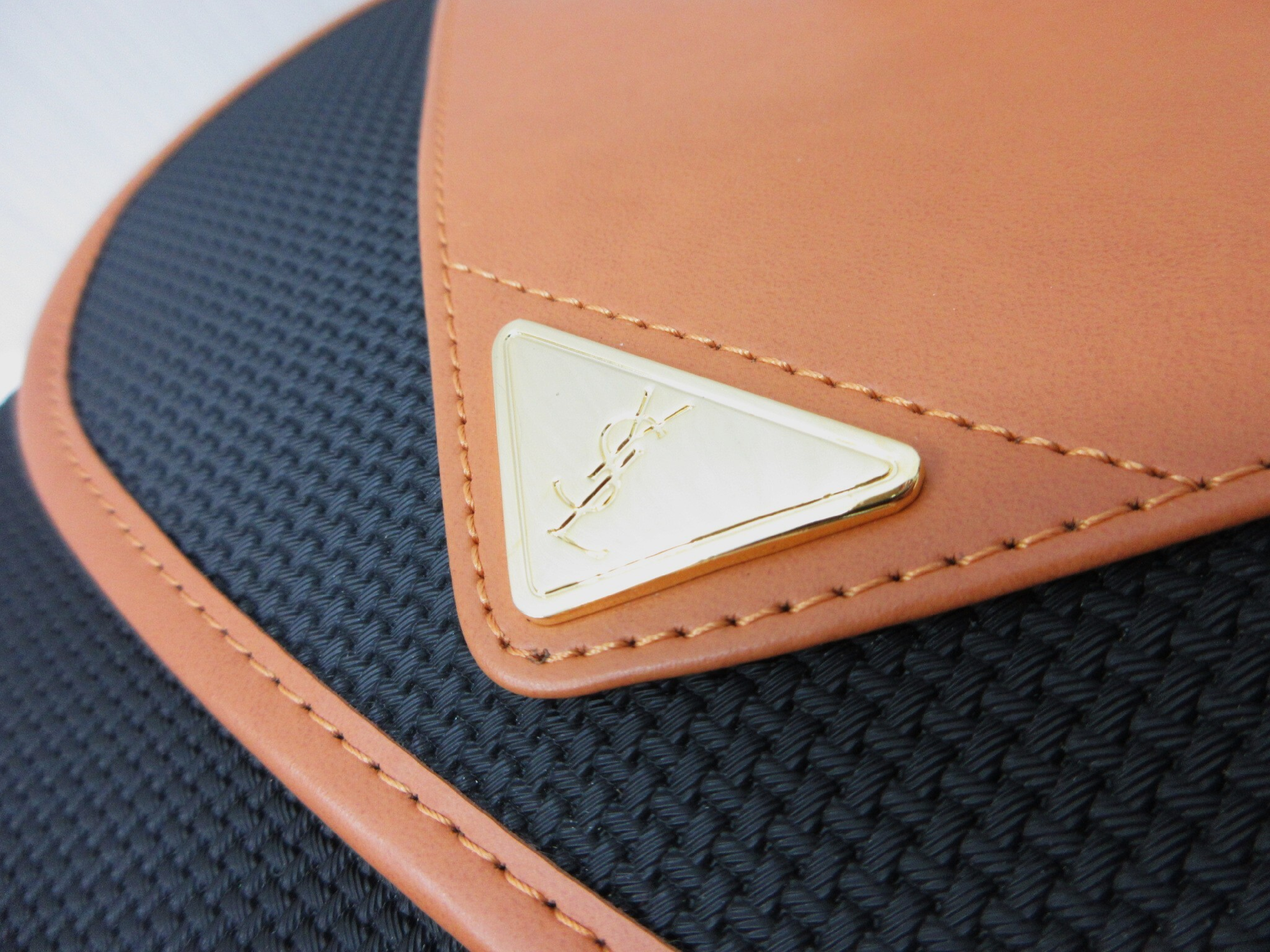 Vintage Triangle Logo Leather Shoulder Bag, Crossbody Bag — view 4