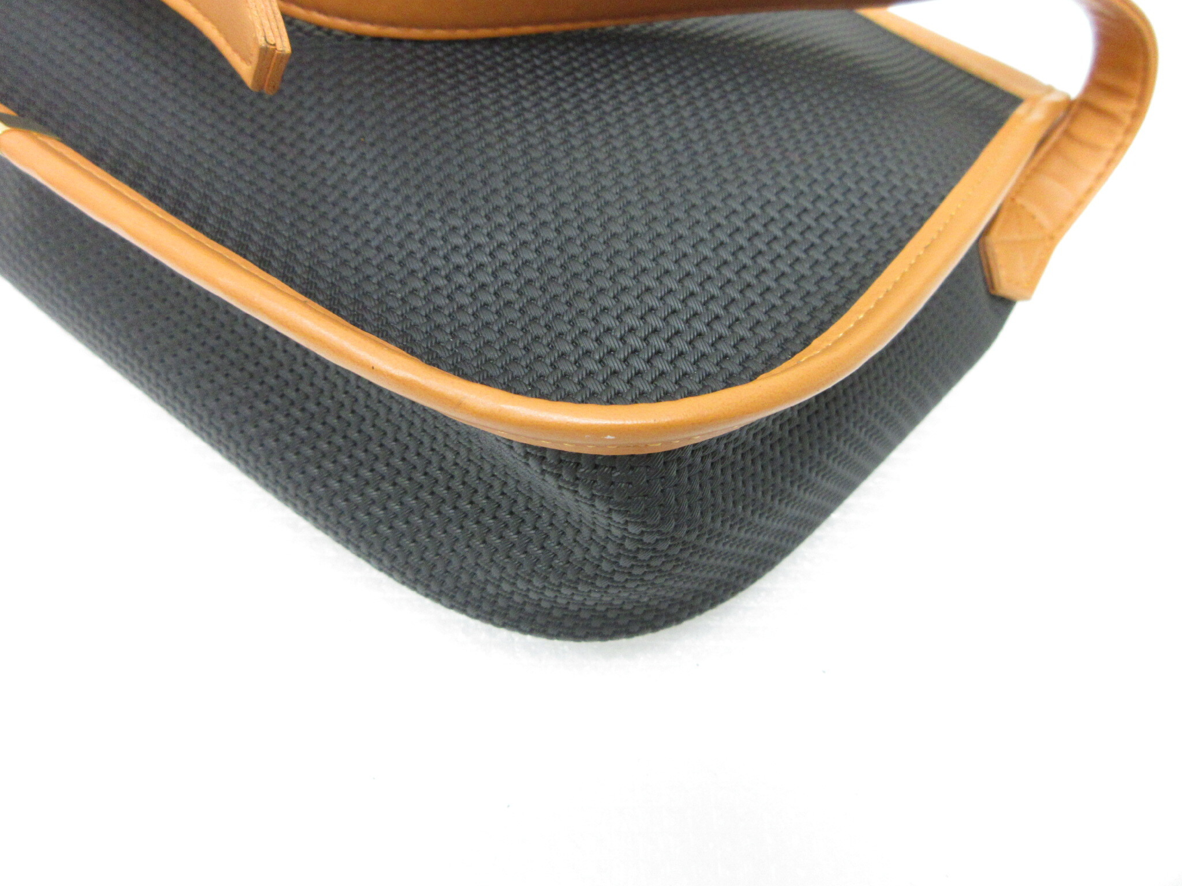 Vintage Triangle Logo Leather Shoulder Bag, Crossbody Bag — view 5