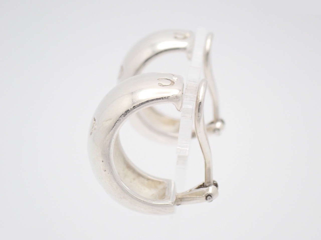 logo earrings, 925 sterling silver, 18.6g — view 3